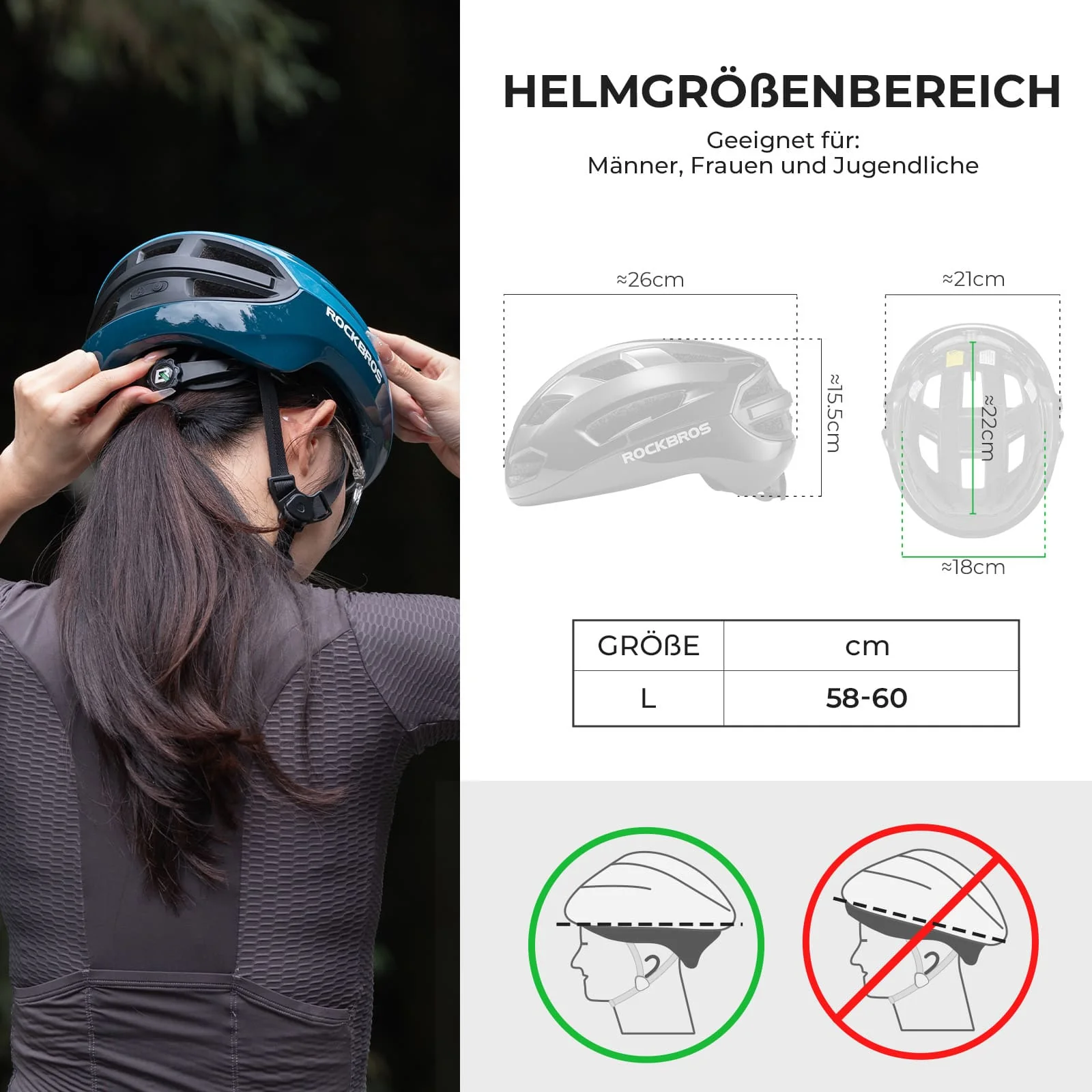 Fernsteuerbarer Smart Fahrradhelm mit Licht 291f36dbb1b7