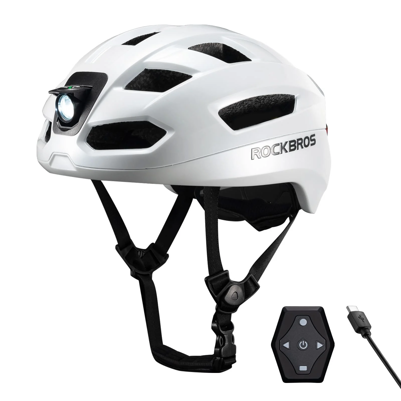 Fernsteuerbarer Smart Fahrradhelm mit Licht 481deaa76468