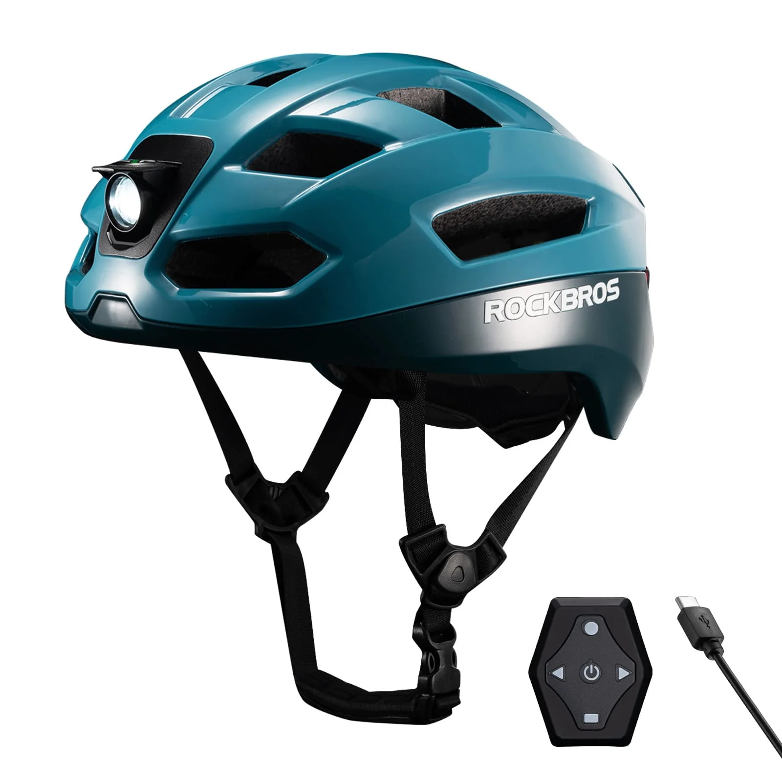 Fernsteuerbarer Smart Fahrradhelm mit Licht 851a019e01ee