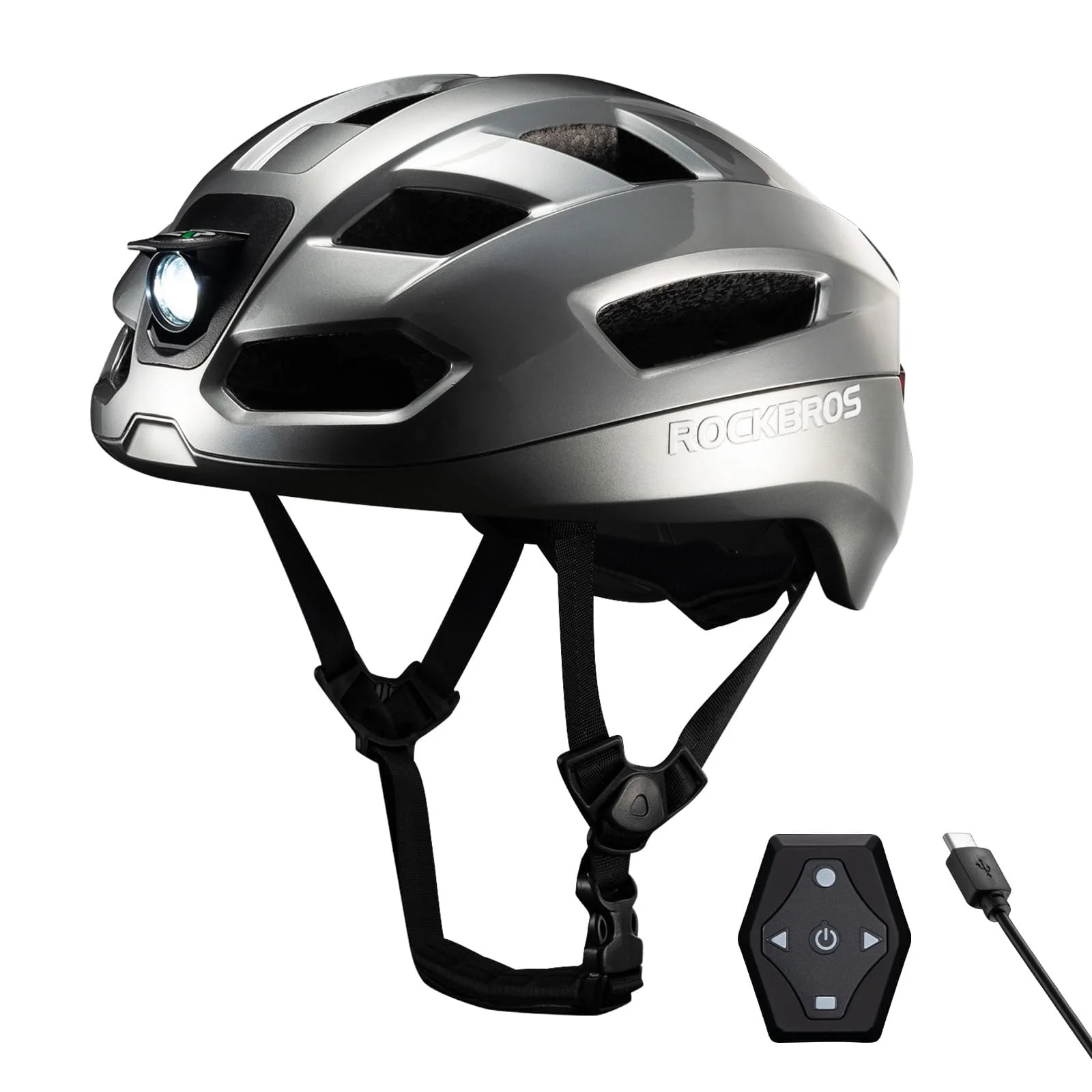 Fernsteuerbarer Smart Fahrradhelm mit Licht b1a7ef80221d
