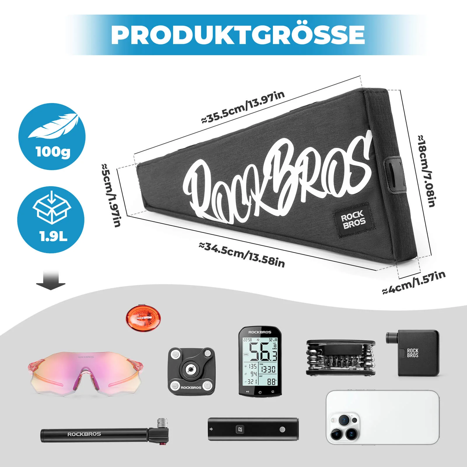 Frame bag with Velcro closure 1 9L   SketchRide Se 278814d811dd