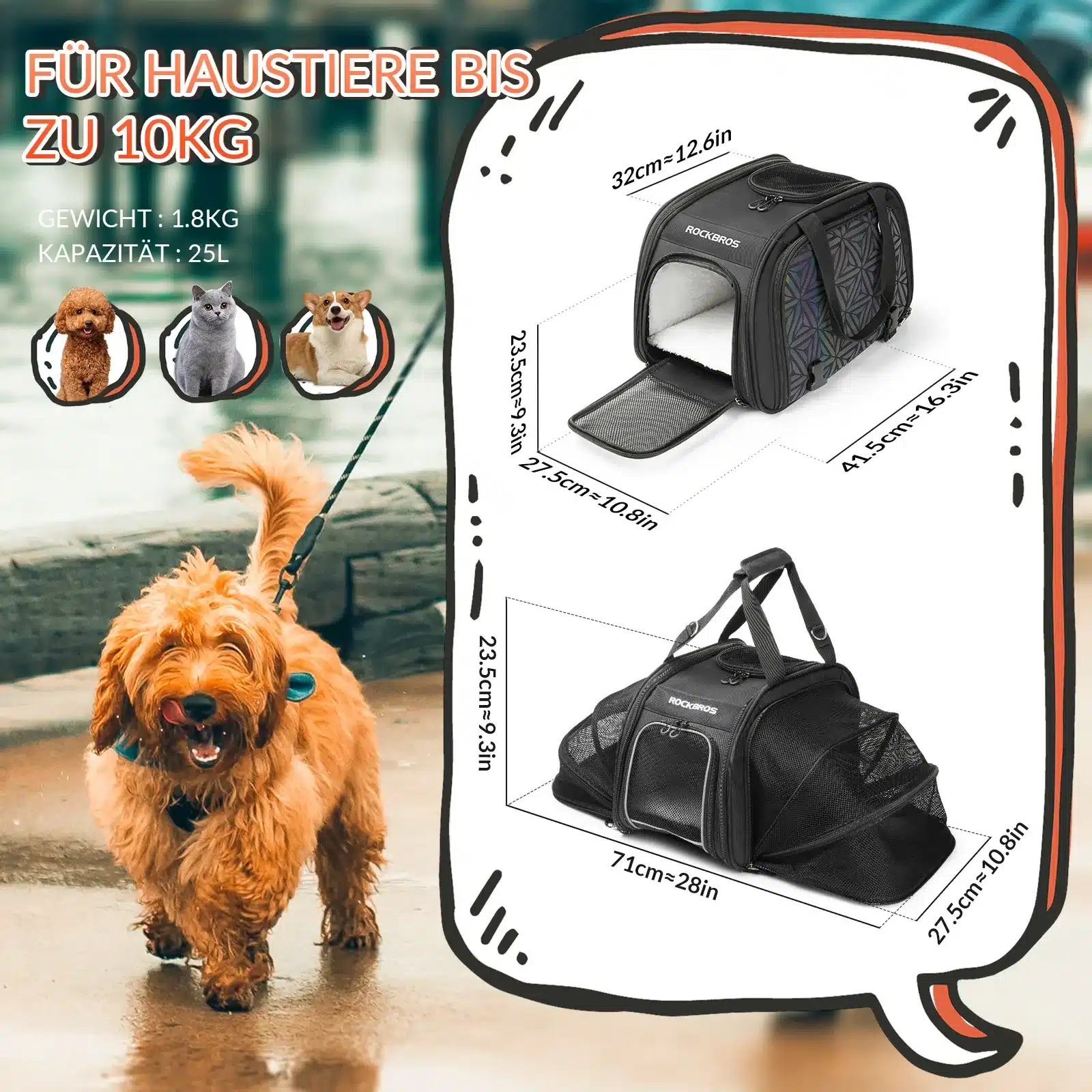 Hundetasche Tragetasche Hund   Katze  5 Tragemögli 08aa67b0fac1