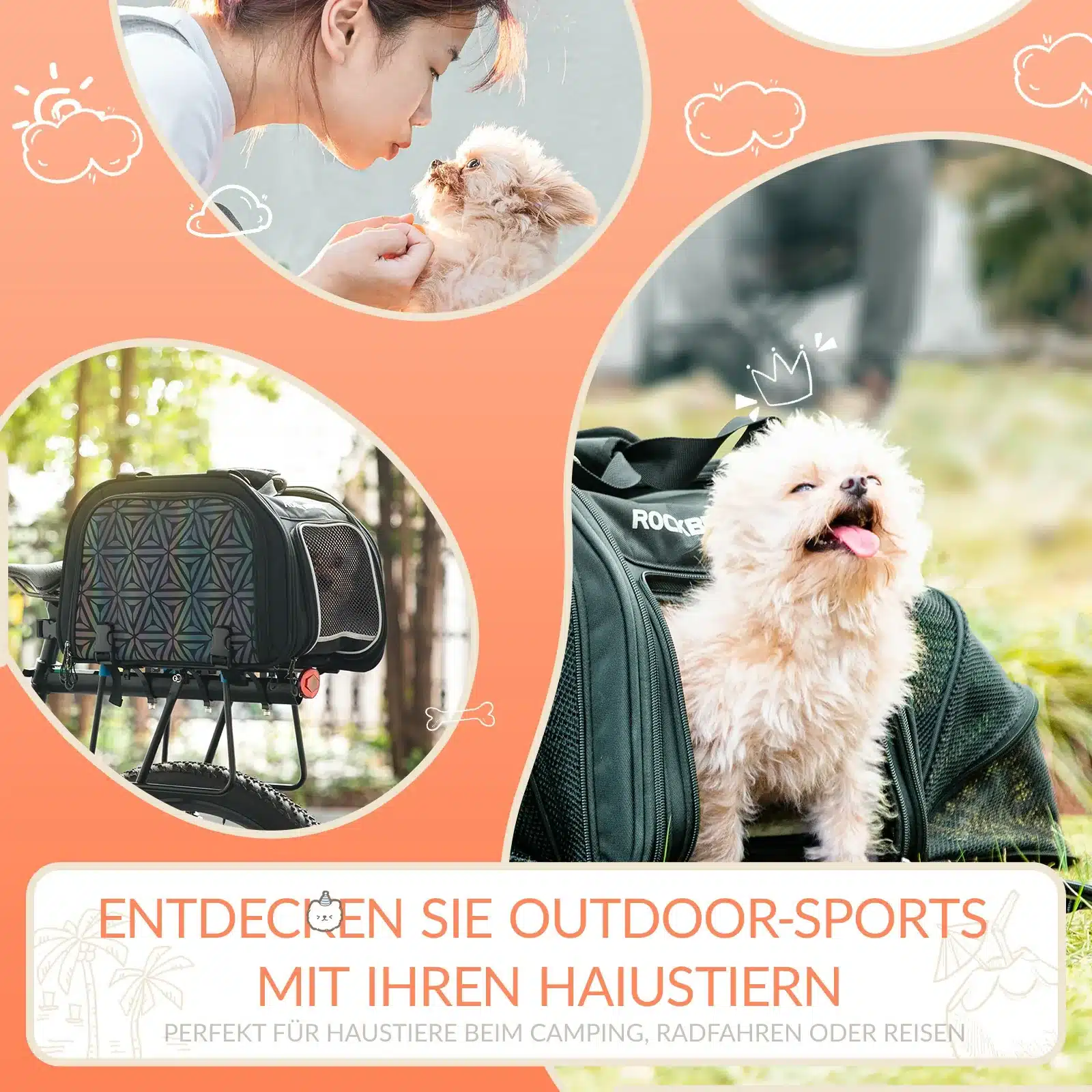Hundetasche Tragetasche Hund   Katze  5 Tragemögli 7132046e104a