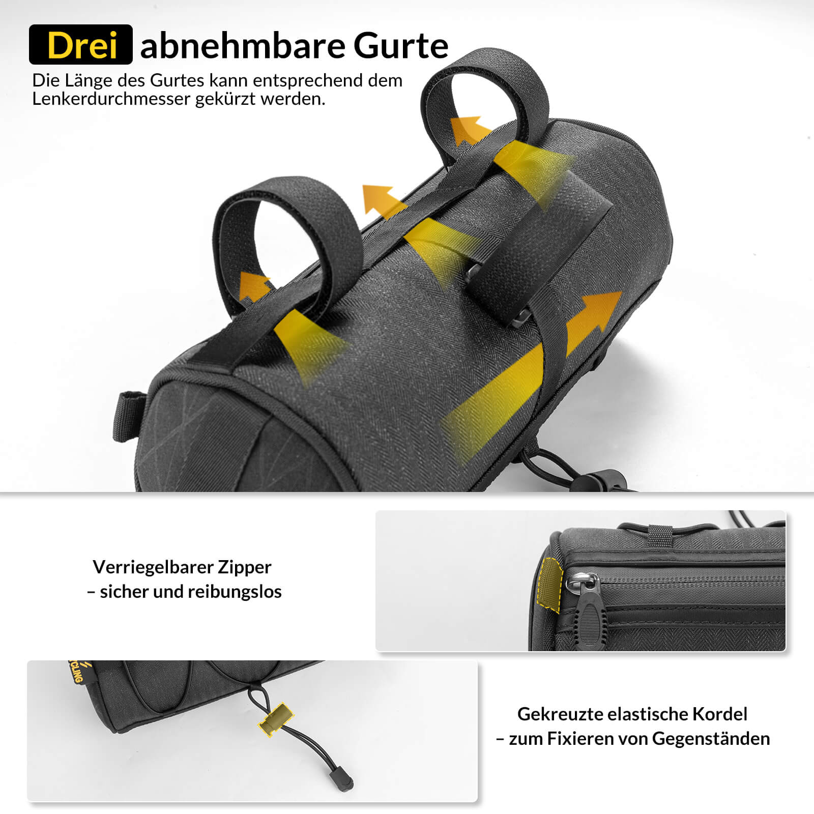 Lenkertasche 2 1L  mit Schultergurt für MTB  Rennr ab62dfd6ba5c