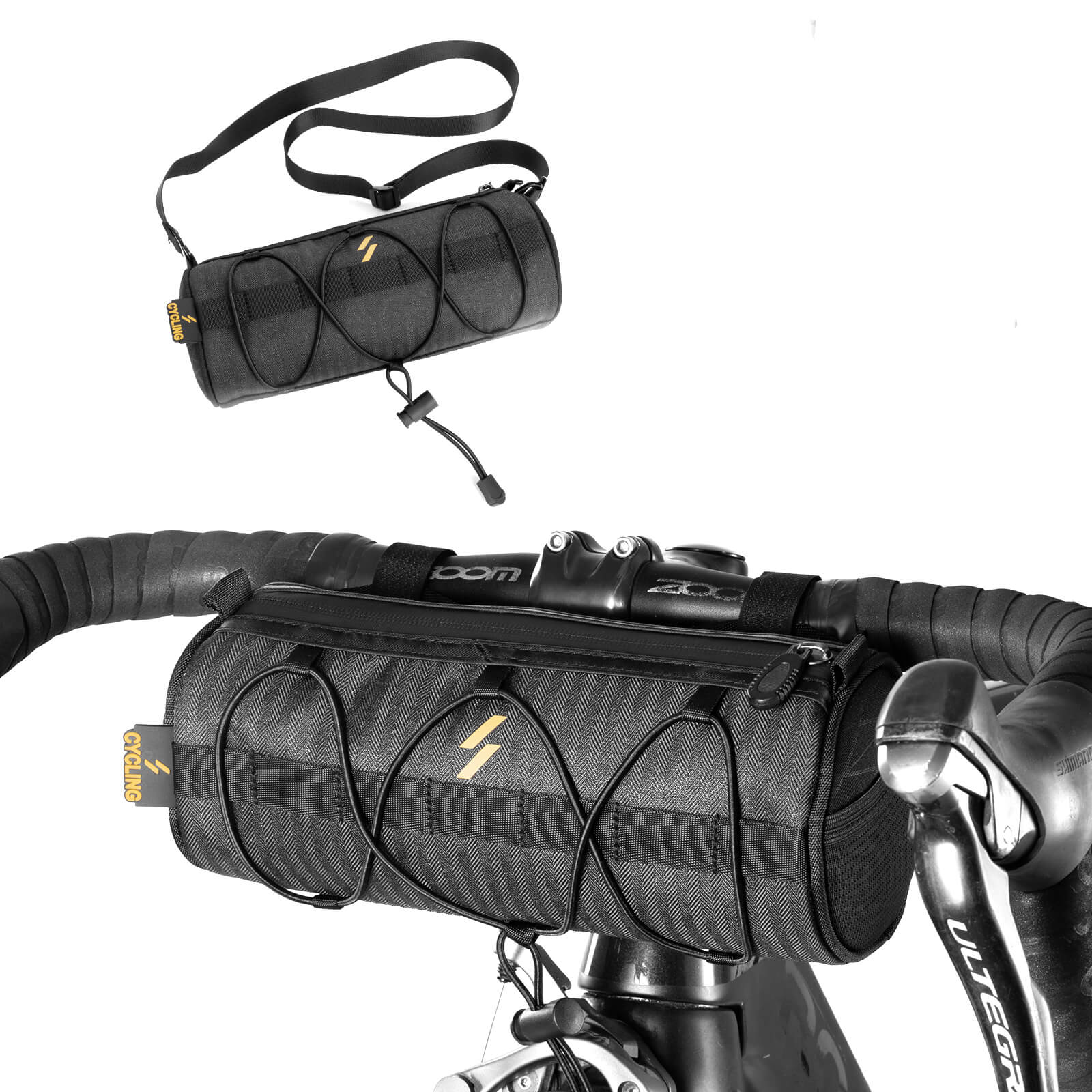 Lenkertasche 2 1L  mit Schultergurt für MTB  Rennr d5ac0a3f6dbc