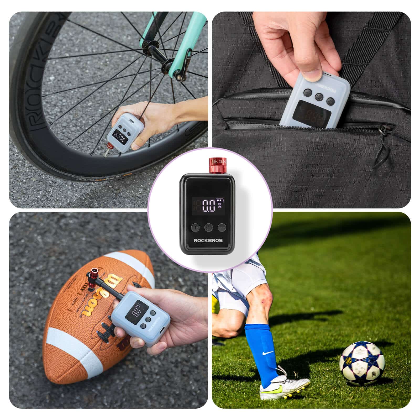 Mini Elektrische Fahrradpumpe LED Anzeige 5bf23e4af2c9