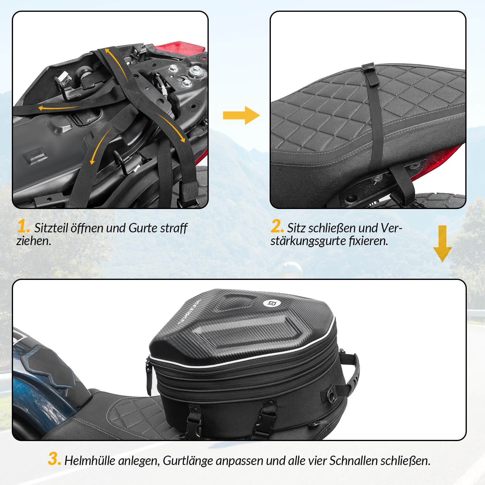 Motorcycle bag waterproof luggage rack bag tail ba d5854ad61606