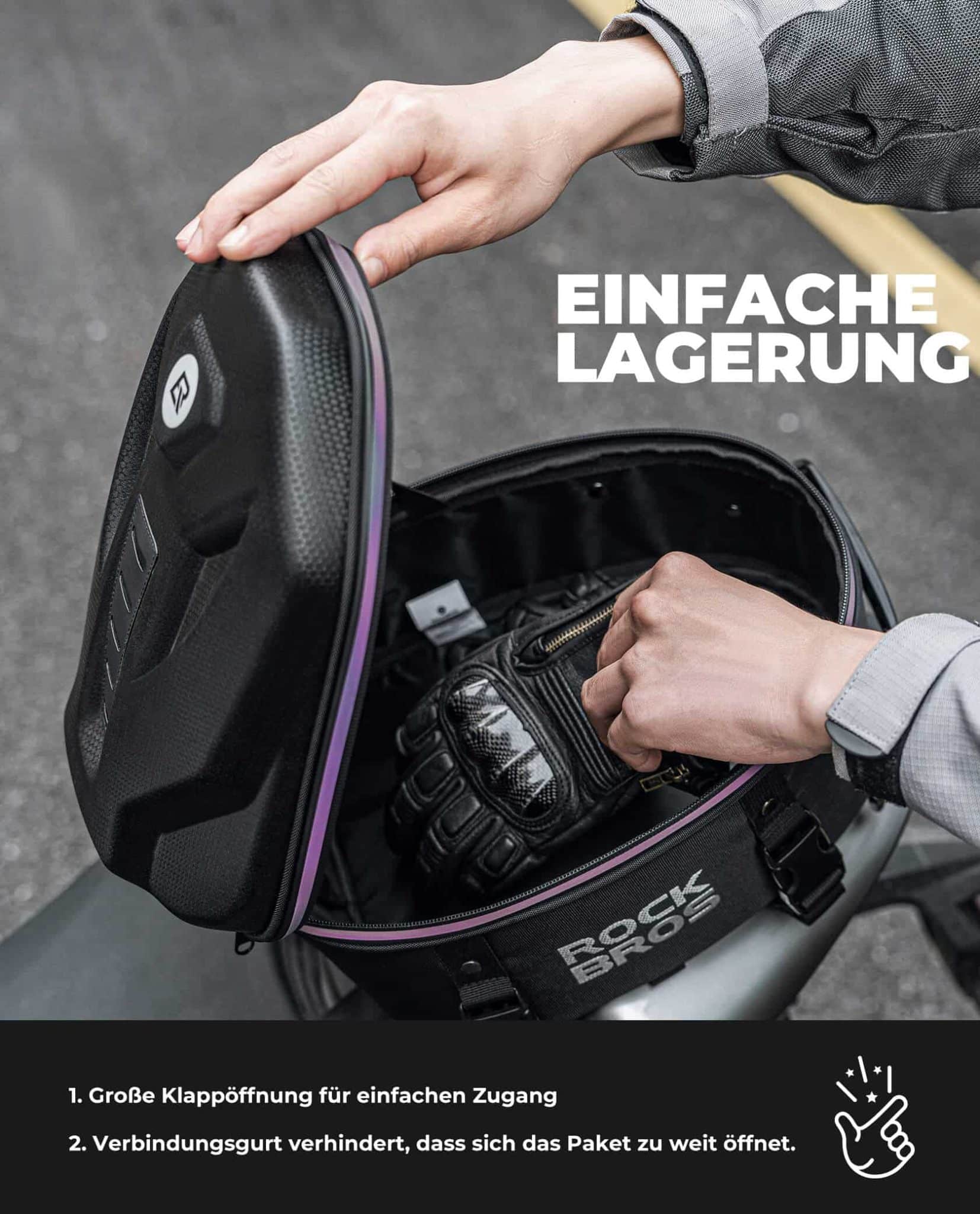 Motorrad Hecktasche Gepäcktasche 12 5L für Rücksit 1fe9e4407e83