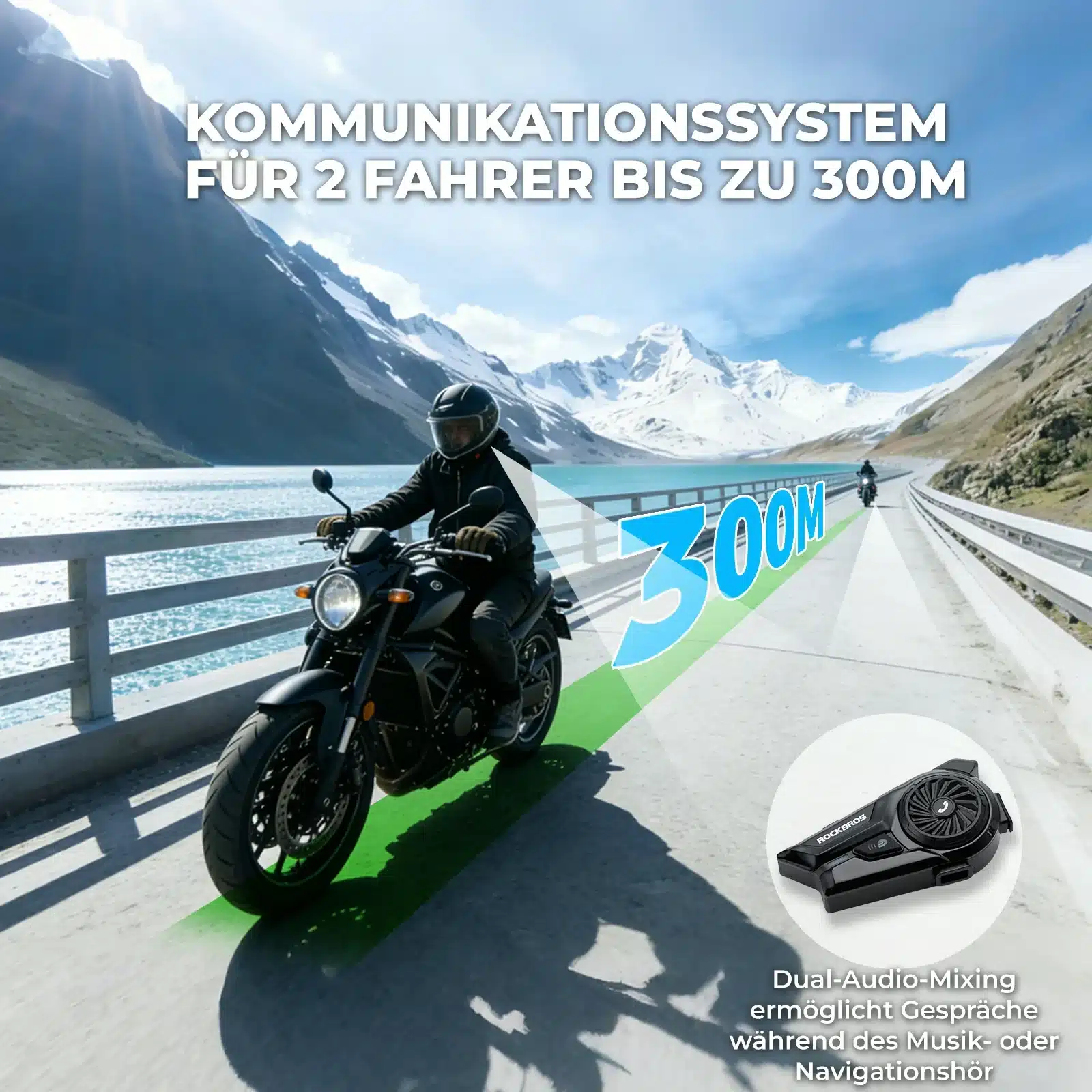 Motorrad Intercom Bluetooth Headsets mit Gegenspre c45067a84f9e