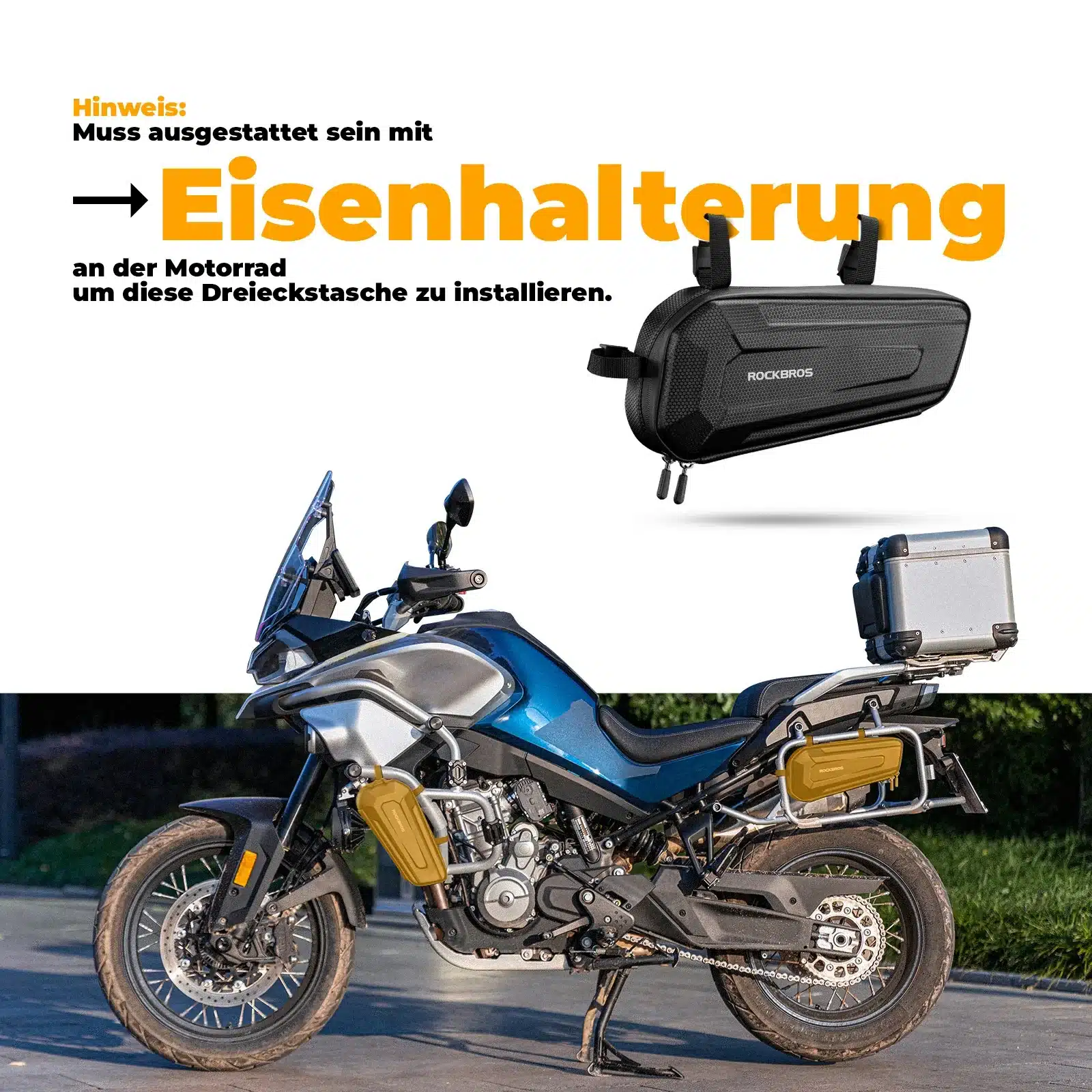 Motorradtasche Motorrad Rahmen Dreieckstasche 1 5L 1cabda126566