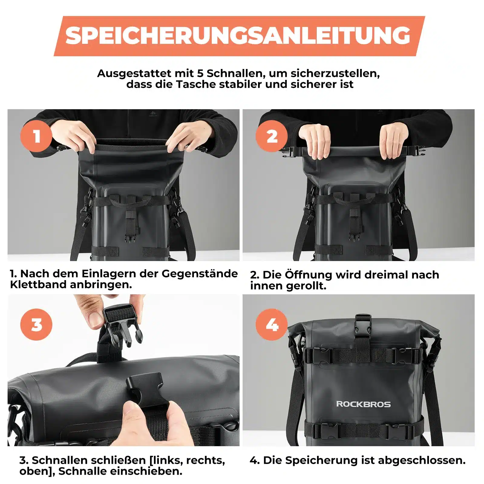 Motorradtaschen 100  Wasserdicht 5L  Seitentasche  d9570b43363f
