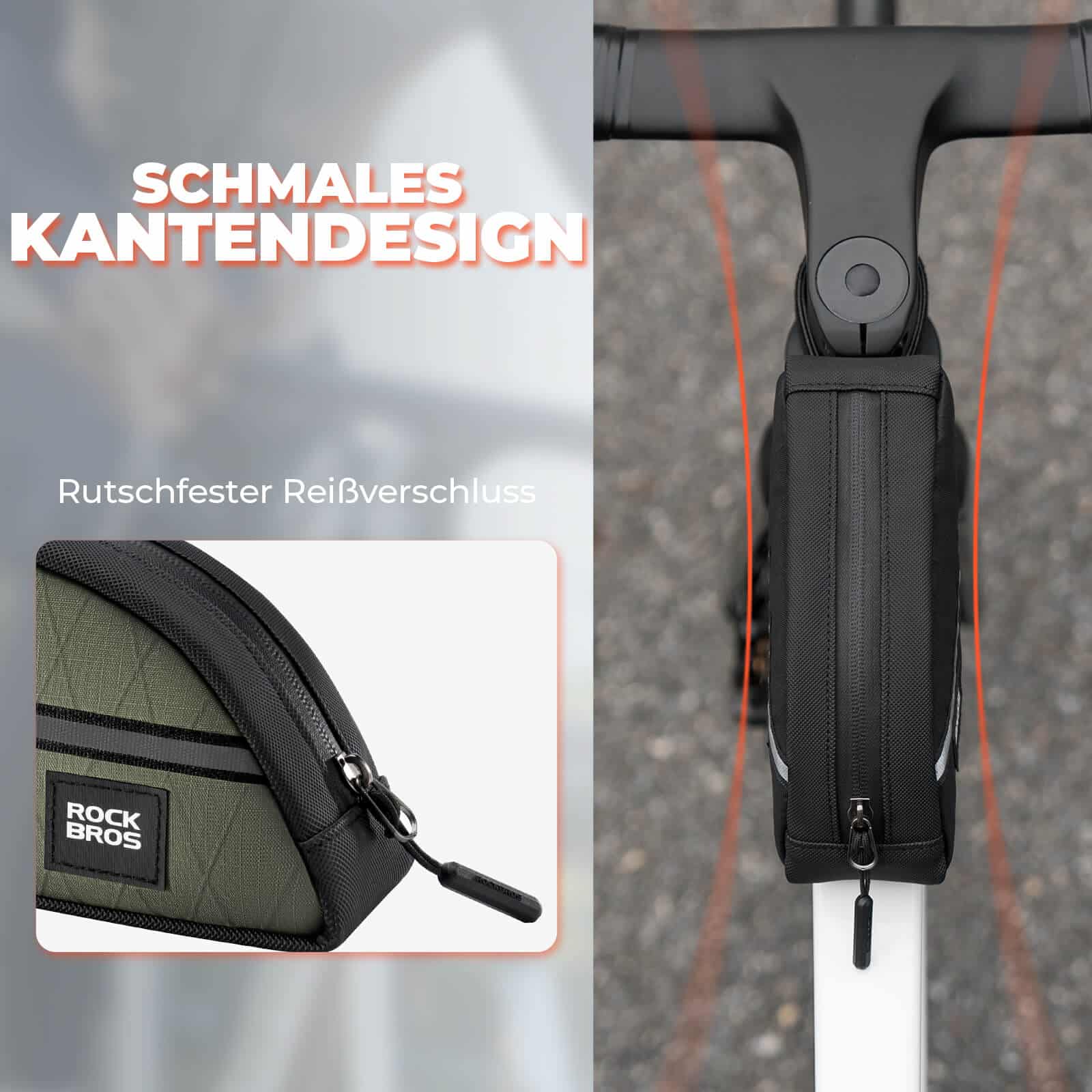 Oberrohrtasche 0 8L Leicht für Klapprad Falträder 7b3d85cf327b