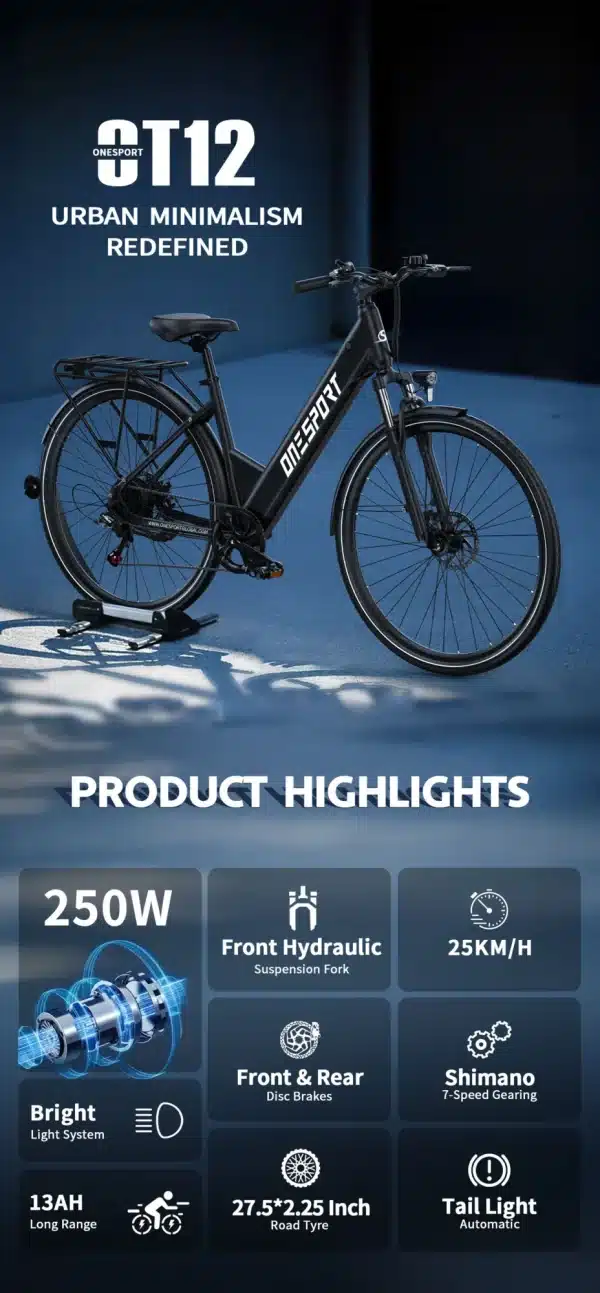 Onesport OT12 Elektromos Kerekpar 08