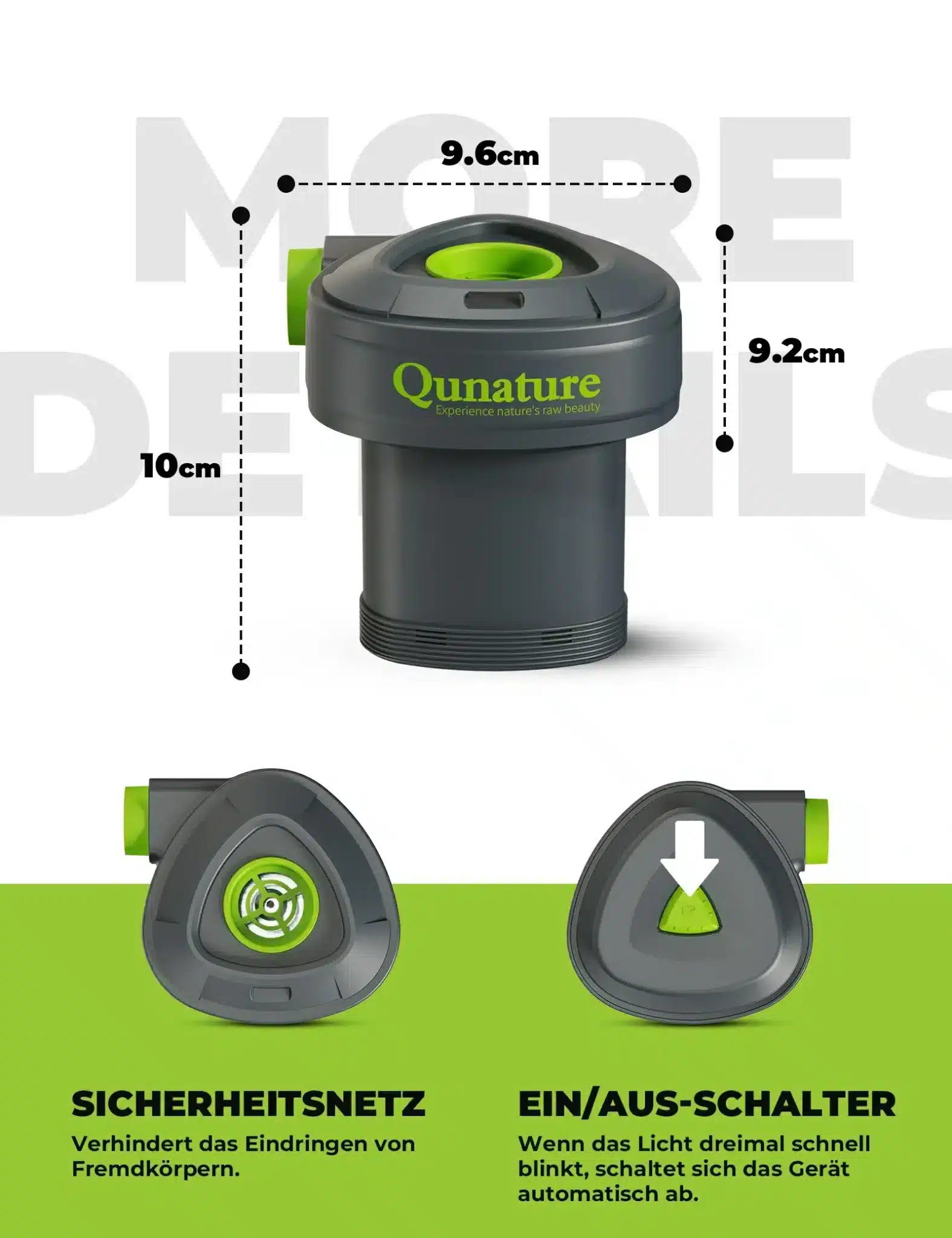 Qunature Elektrische Luftpumpe 2 in 1 Aufblasbar u 4ae0d6387ebd