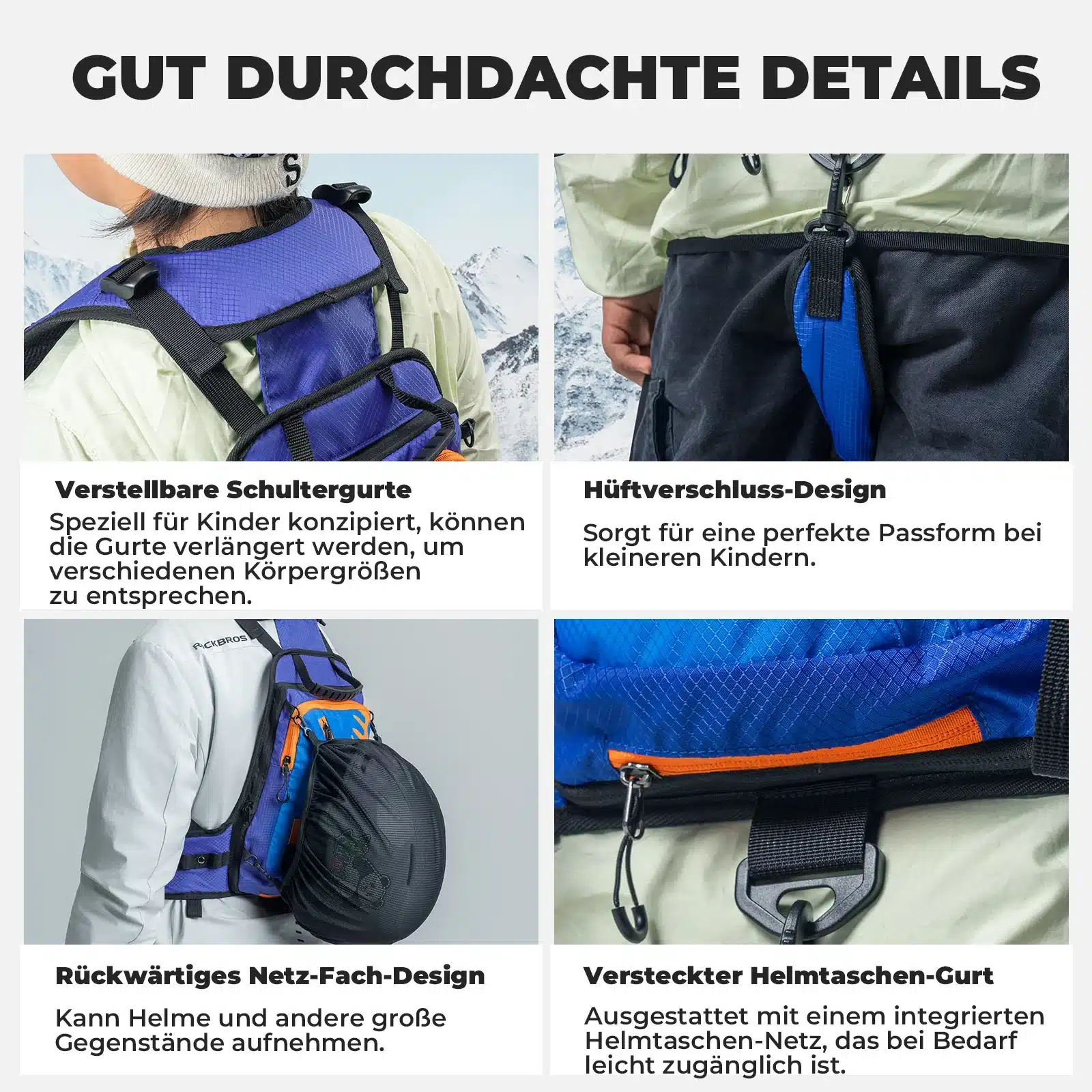 Qunature Ski Trainingsrucksack Ski Snowboardgeschi 3f2e03ca68e1