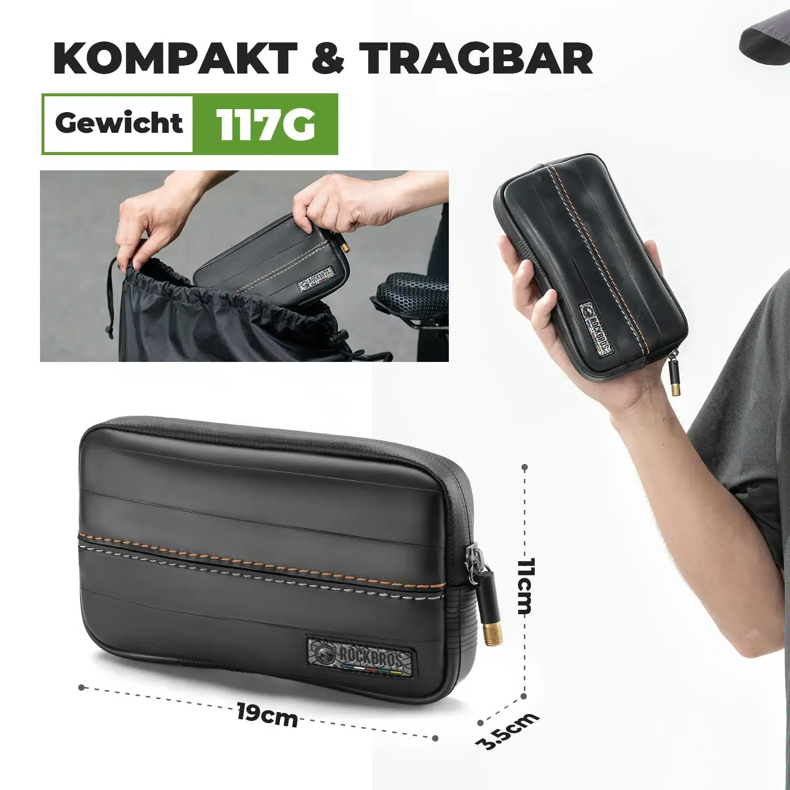 ROAD TO SKY Nachhaltige Beutel aus recycelten Reif 981fff422428