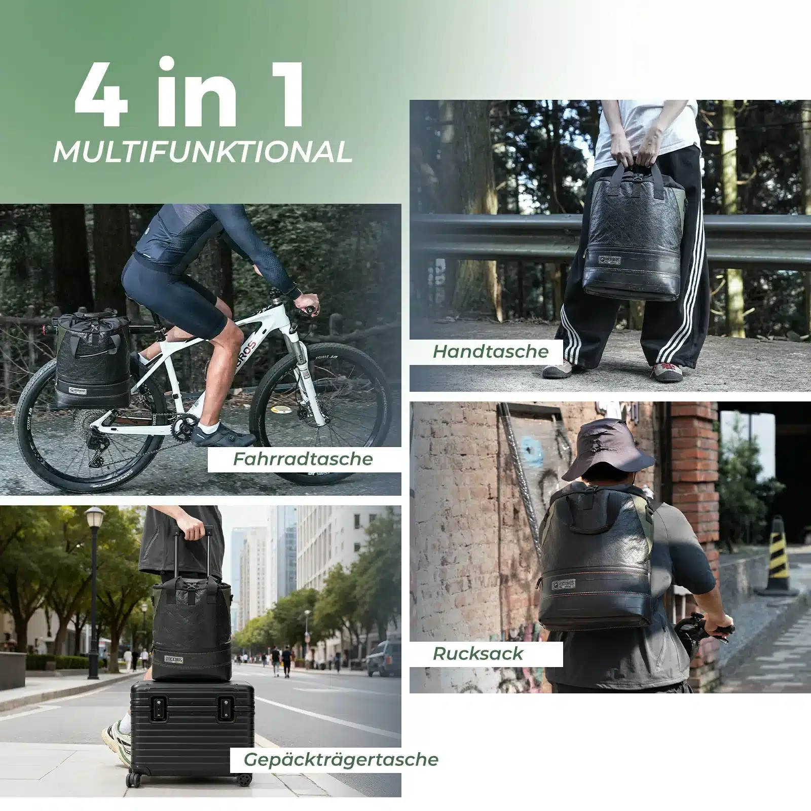 ROAD TO SKY Nachhaltige Fahrrad Gepäckträgertasche 5f0aead81582