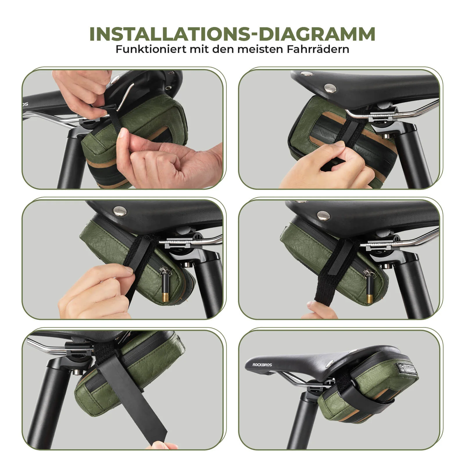 ROAD TO SKY Nachhaltige Fahrrad Satteltasche aus r 1defb1d926a4