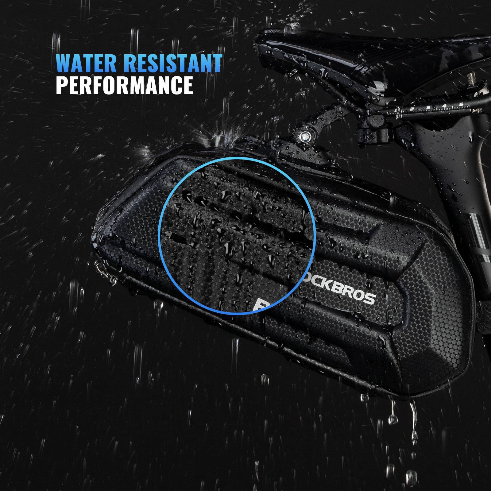 ROCKBROS 3D Hard Shell Bicycle Saddle Bag with Qui 0062b1d67774