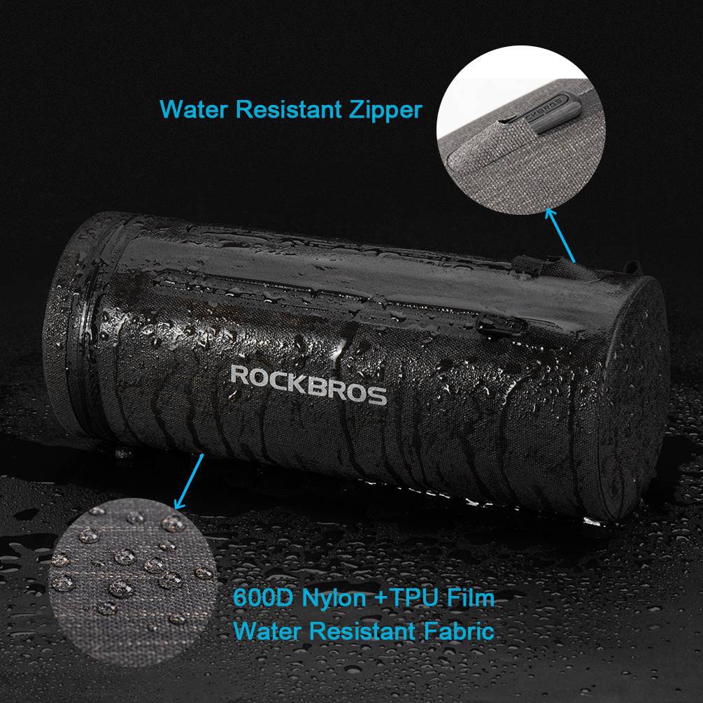 ROCKBROS 3 in 1 Waterproof Handlebar Bag Cylindric 5f094547a723