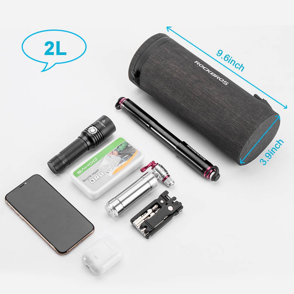 ROCKBROS 3 in 1 Waterproof Handlebar Bag Cylindric 82c66c77f78a