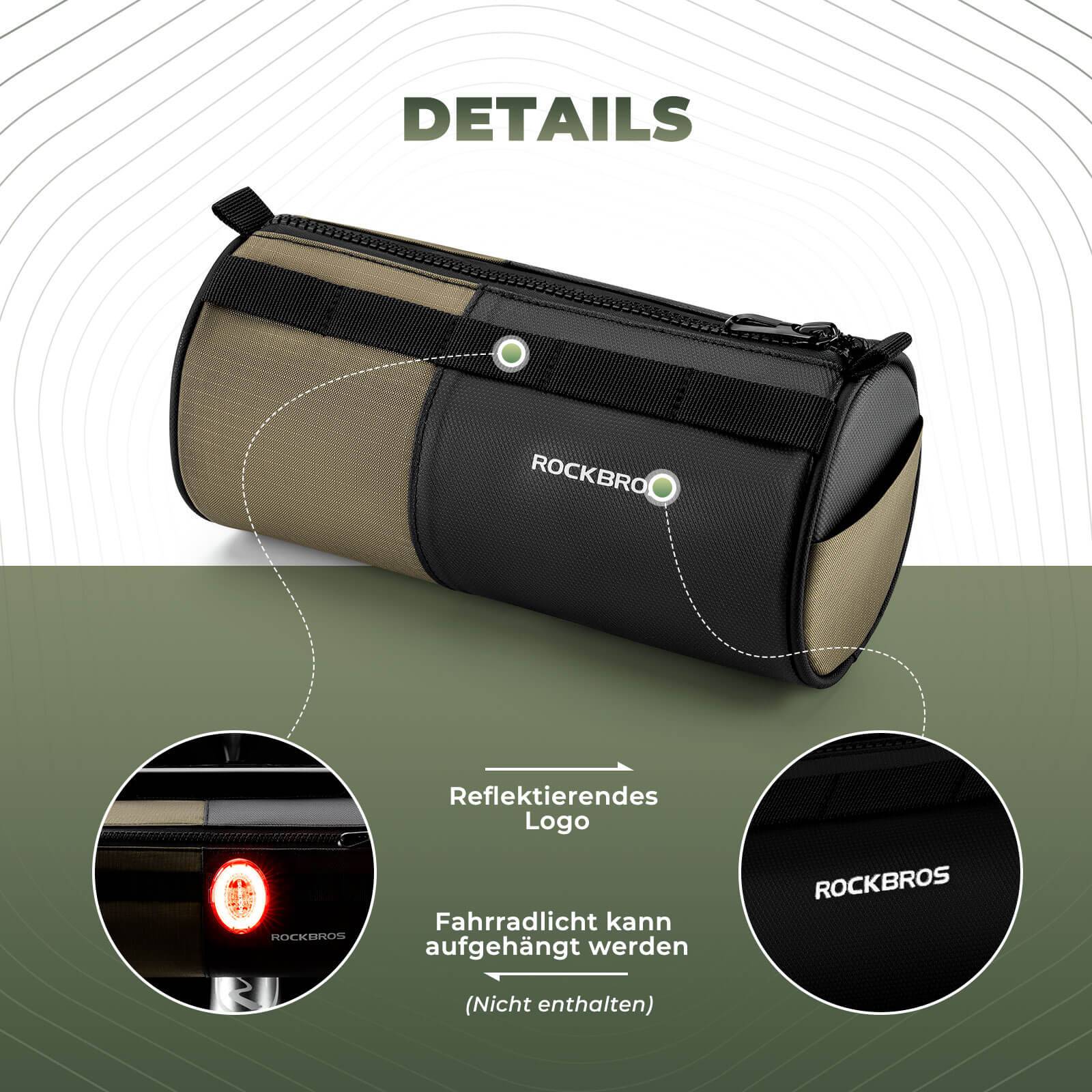 ROCKBROS Bicycle Bag Cylindrical Handlebar Bag 1 7 6e954ee9f17a