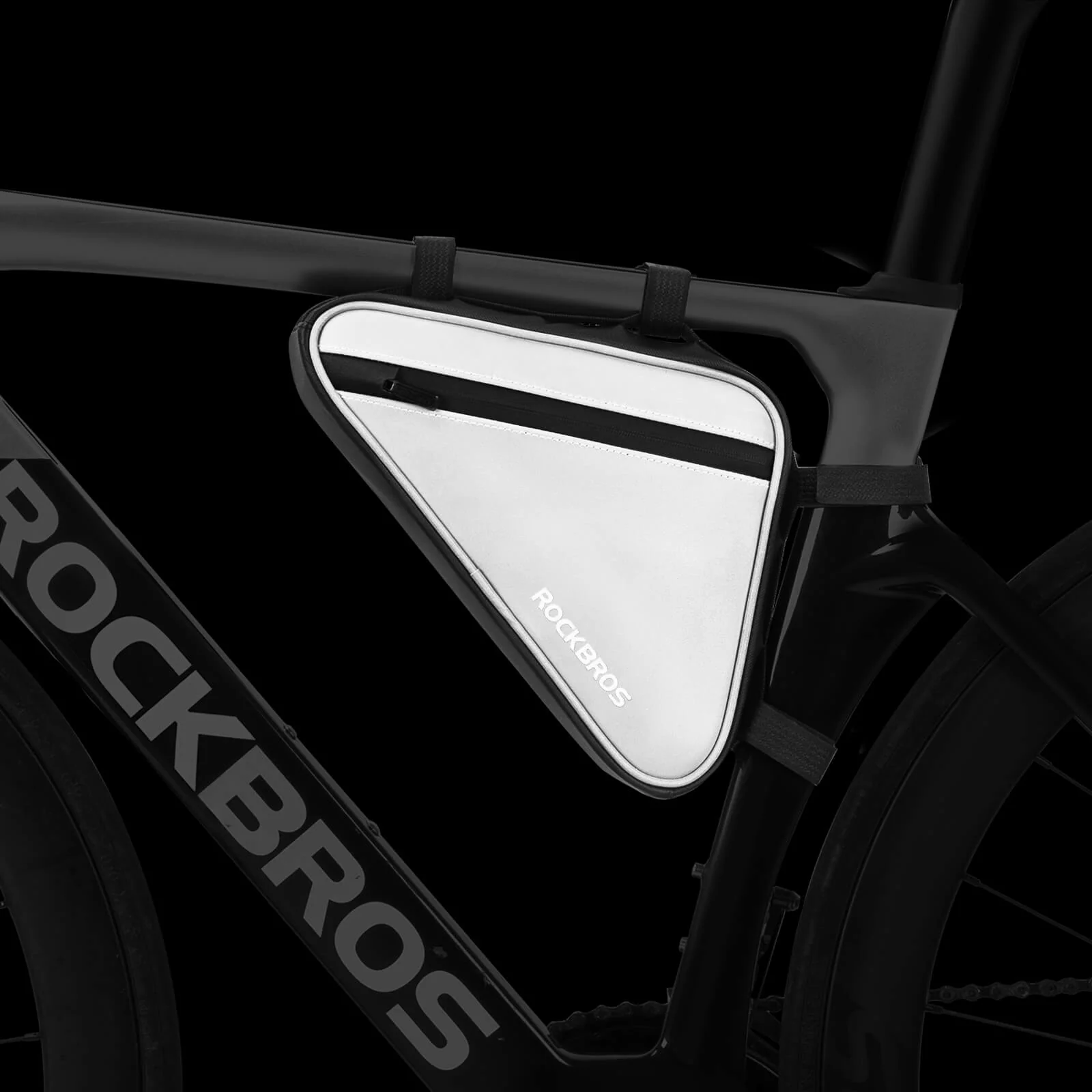 ROCKBROS Bicycle Bag Reflective Frame Bag Triangle a0b3ea93f061