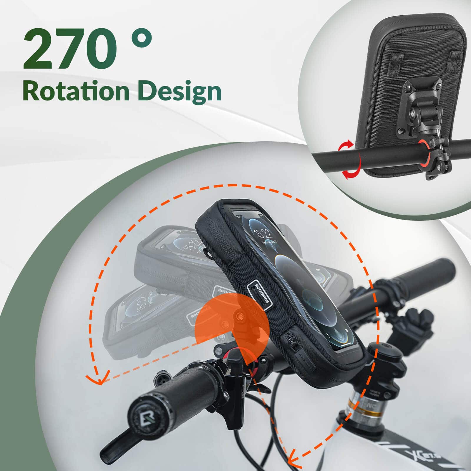 ROCKBROS Bicycle Bag Waterproof Mobile Phone Bag R f7399c30d35b