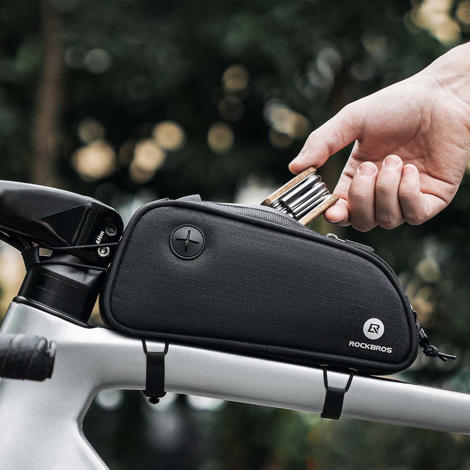 ROCKBROS Bicycle Frame Bag 1 3L MTB Top Tube Bag B dbaf9c24c5d9