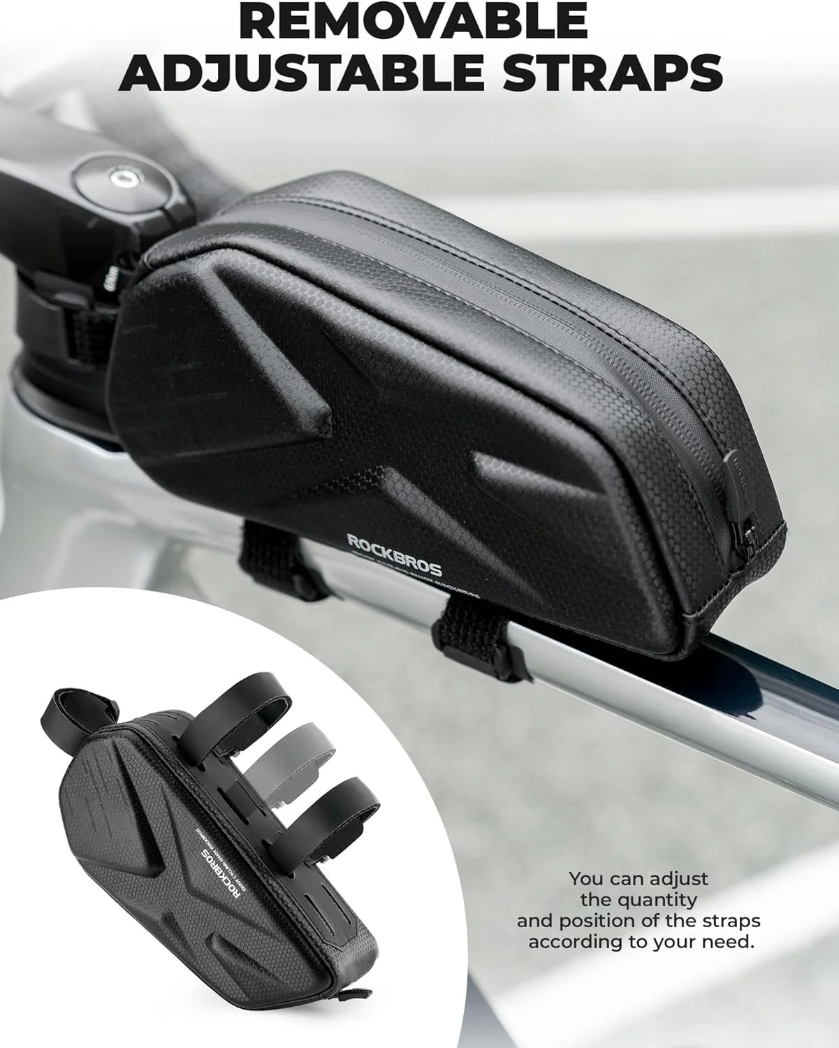 ROCKBROS Bicycle Frame Bag Top Tube Bag 1 4L a06e3d08b917