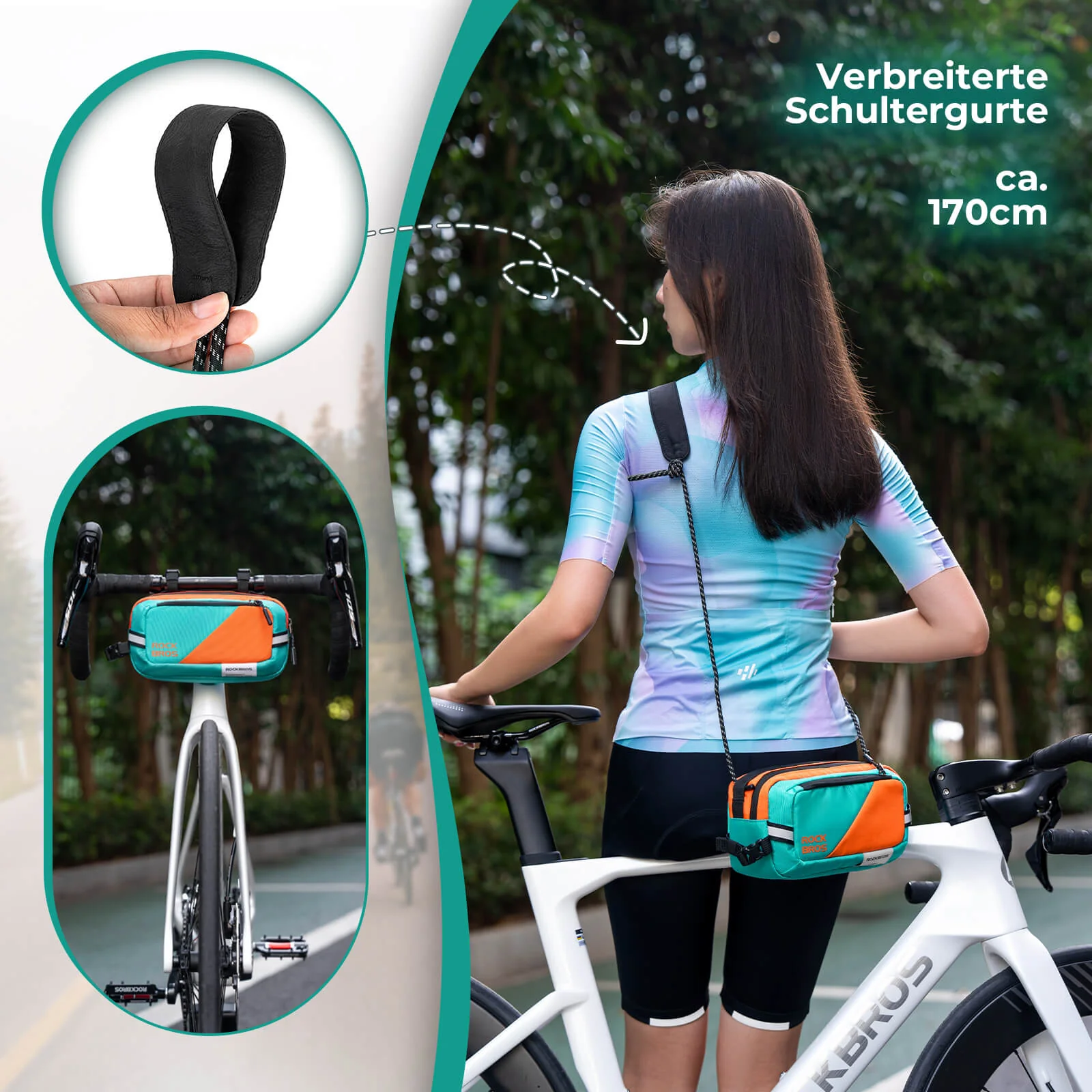 ROCKBROS Bicycle Handlebar Bag Bicycle Bag with Sh 725660a35611