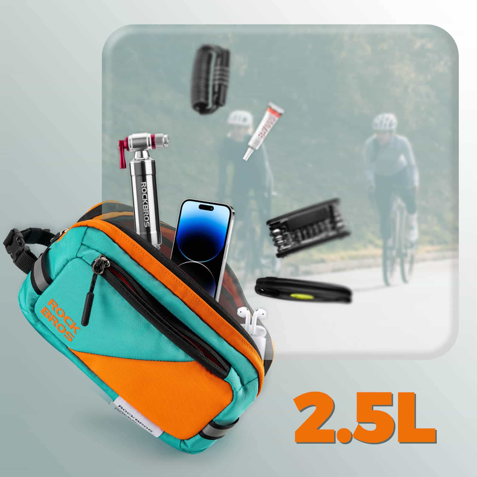 ROCKBROS Bicycle Handlebar Bag Bicycle Bag with Sh af9e32e7b550