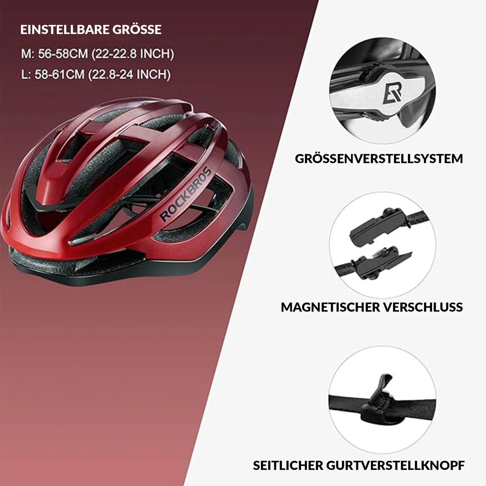 ROCKBROS Bicycle Helmet MTB Road Bike Helmet Breat cf9273181f80