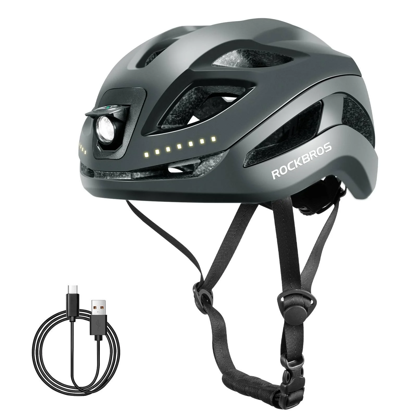 ROCKBROS Bicycle Helmet with Light  with USB 1800  523e32a543c5