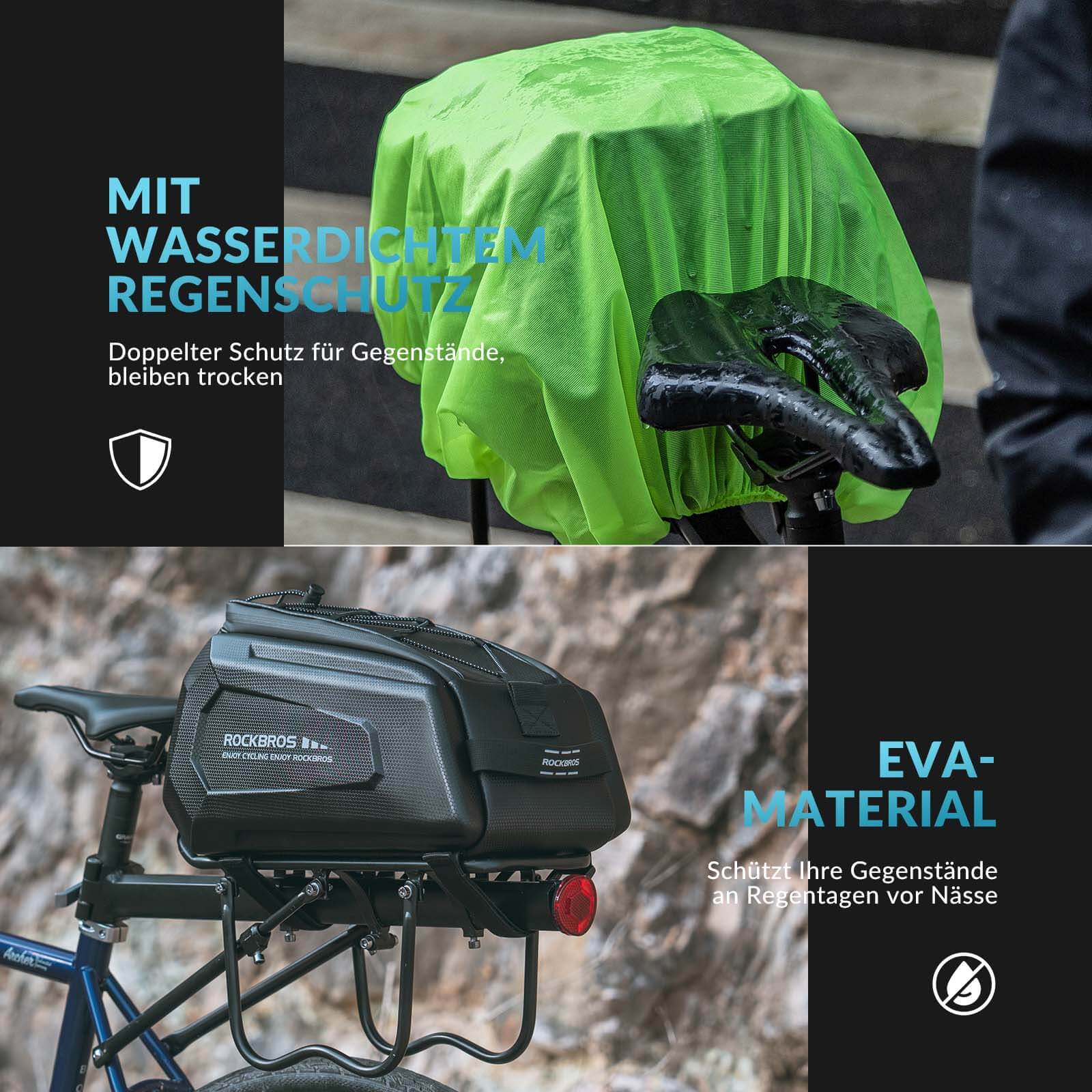 ROCKBROS Bicycle Pannier Bag Waterproof 9L with Ra 0c4d0d4b1dd3
