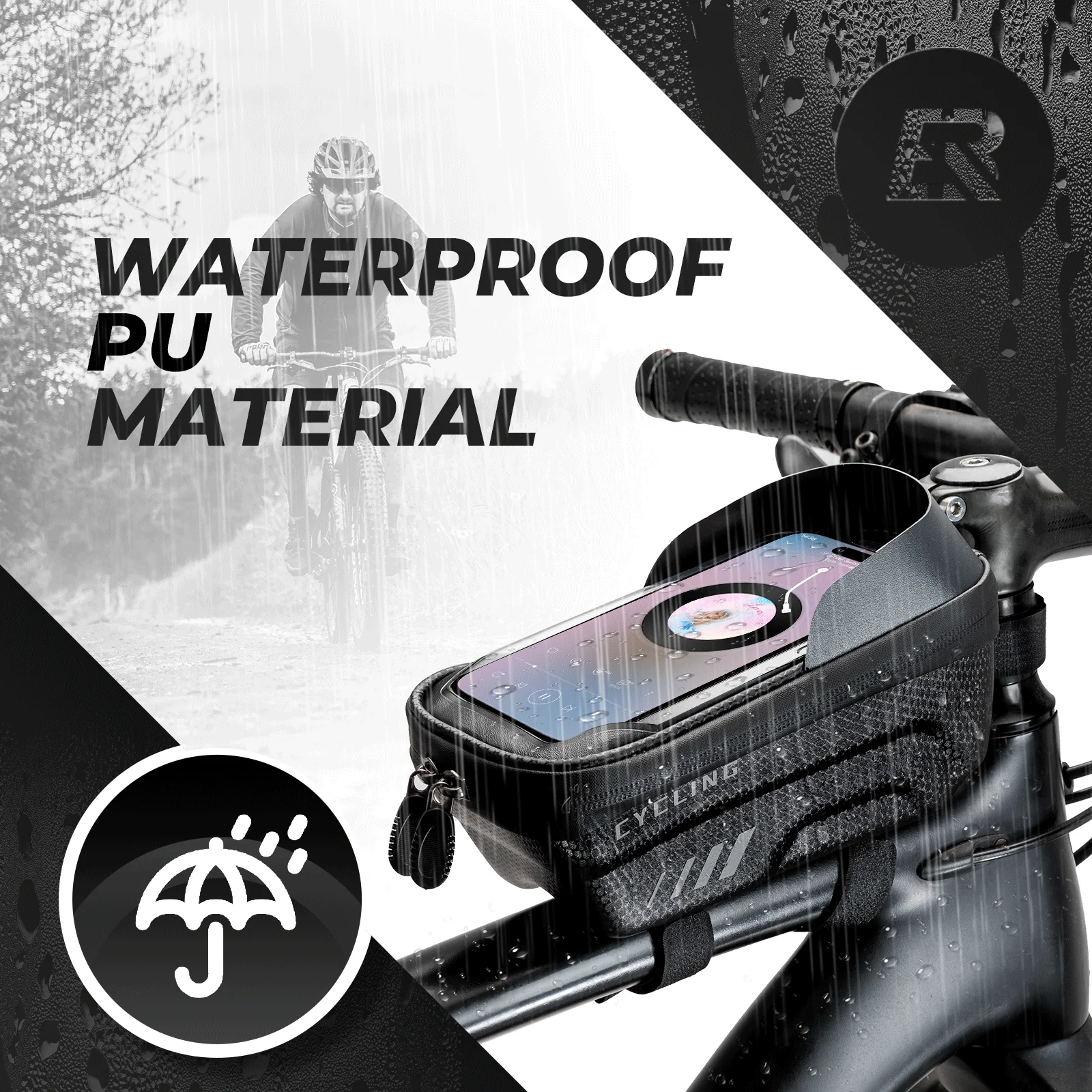 ROCKBROS Bicycle Phone Bag Mobile Phone Holder wit 0c2ba7dbd5d5