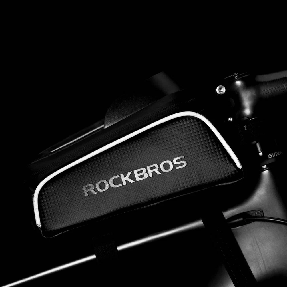 ROCKBROS Bicycle Top Tube Bag 6 5 inch Touchscreen 8ba763c37450