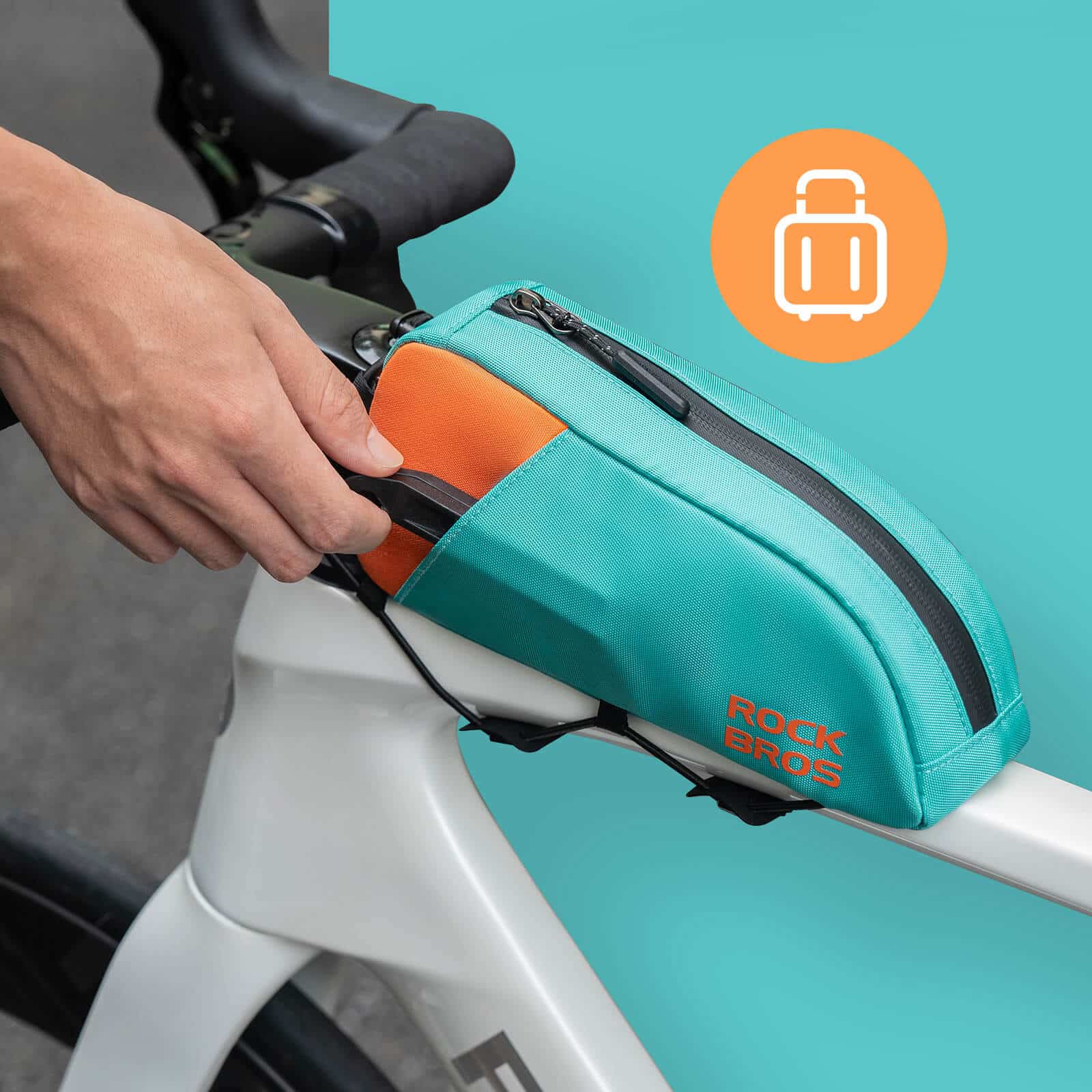 ROCKBROS Bicycle Top Tube Bag Quick Release Buckle dd9f29990784