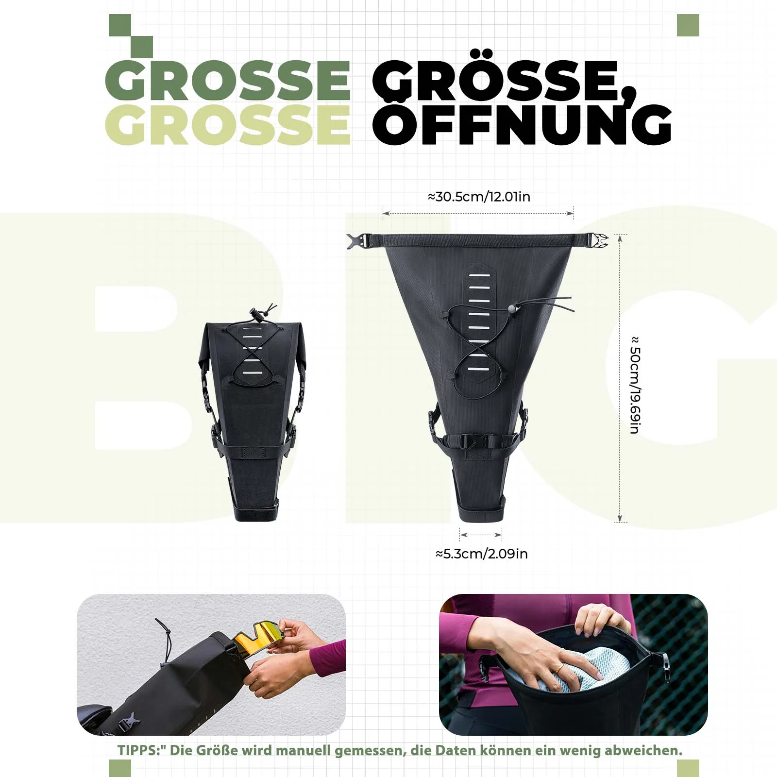 ROCKBROS Bikepacking Saddle Bag 3 Liters 100  Wate 5fda24e6b49e