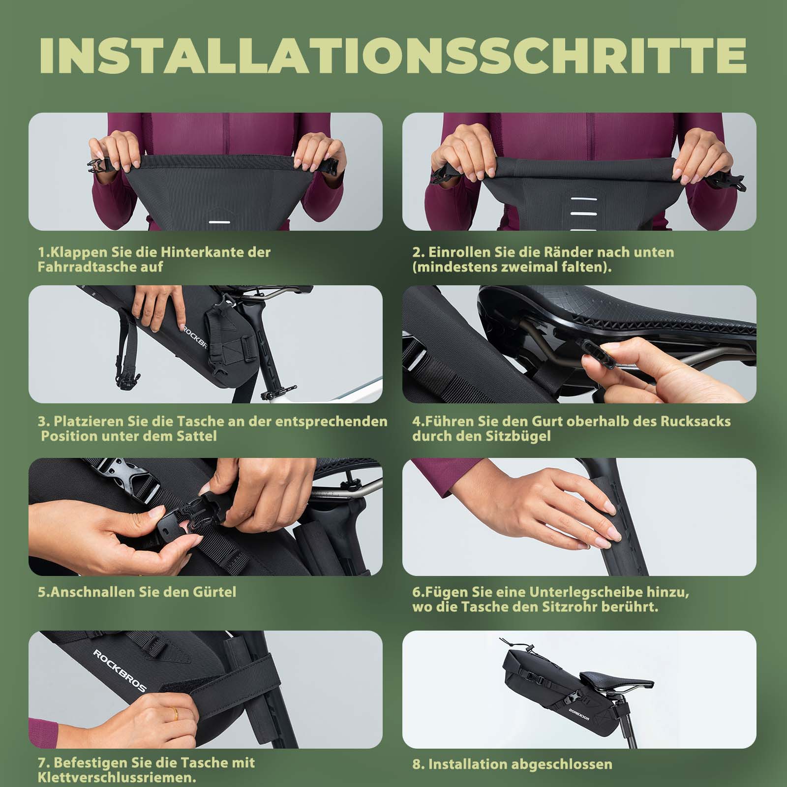 ROCKBROS Bikepacking Saddle Bag 3 Liters 100  Wate 89d6f772e027