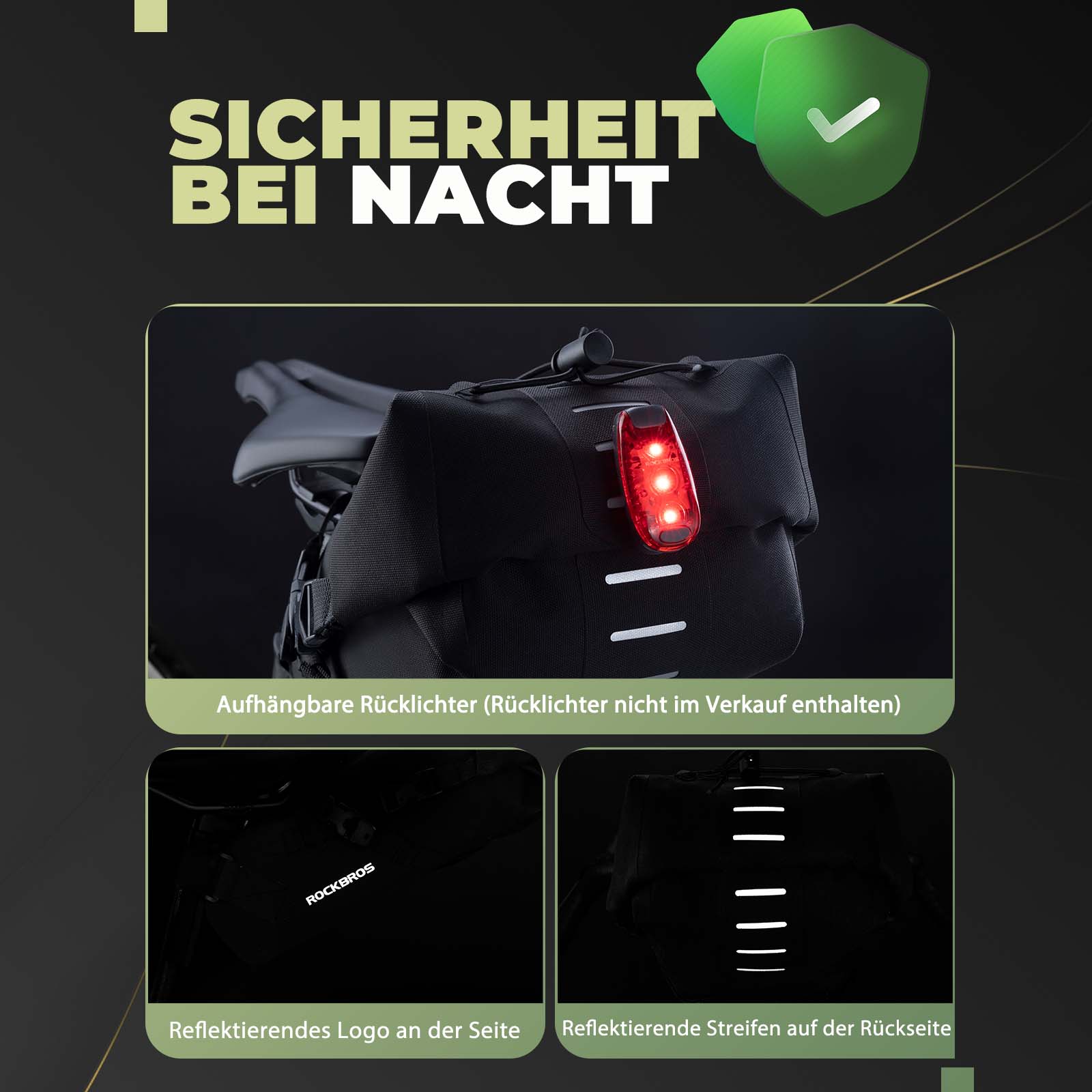 ROCKBROS Bikepacking Saddle Bag 3 Liters 100  Wate afdc5d0ae416