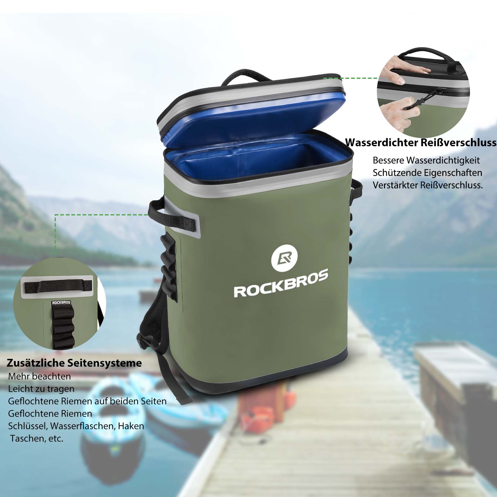 ROCKBROS Cooler Bag Waterproof Backpack 20L Insula 96d6c6e880bb