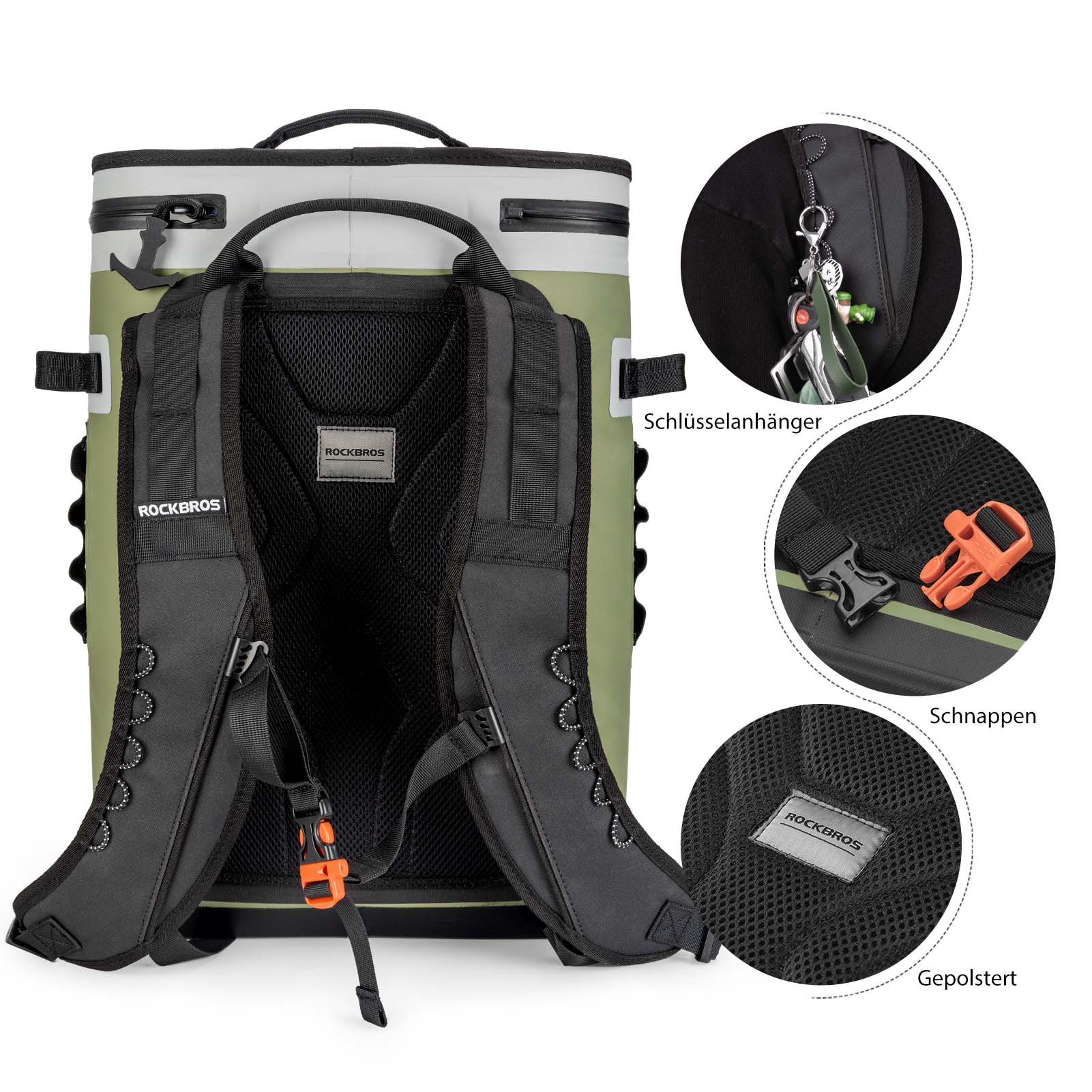 ROCKBROS Cooler Bag Waterproof Backpack 20L Insula e8418fbd3fb0