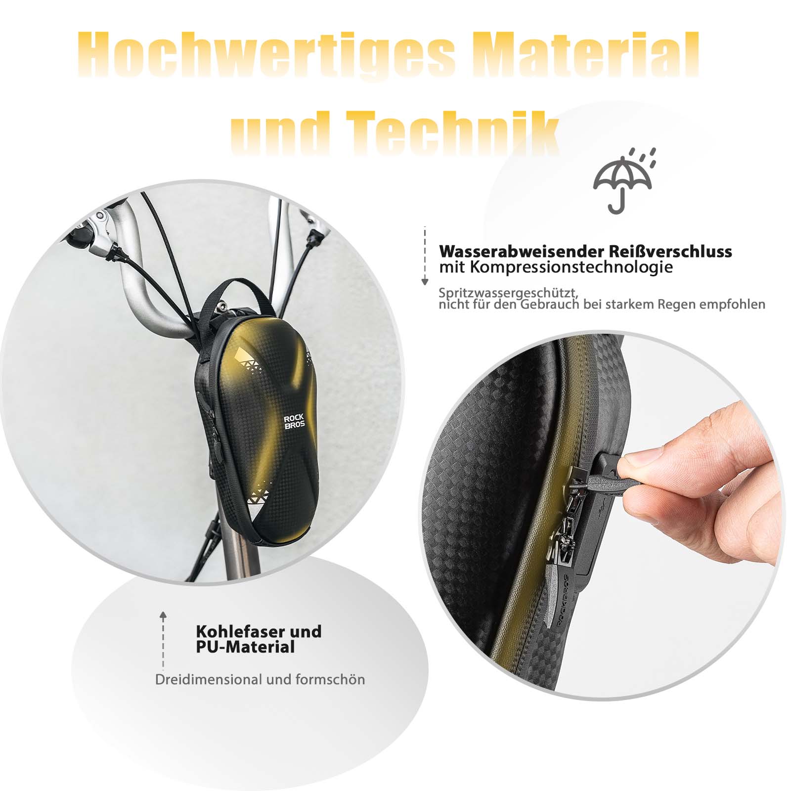 ROCKBROS E Scooter Handlebar Bag Waterproof Front  086eff15c970