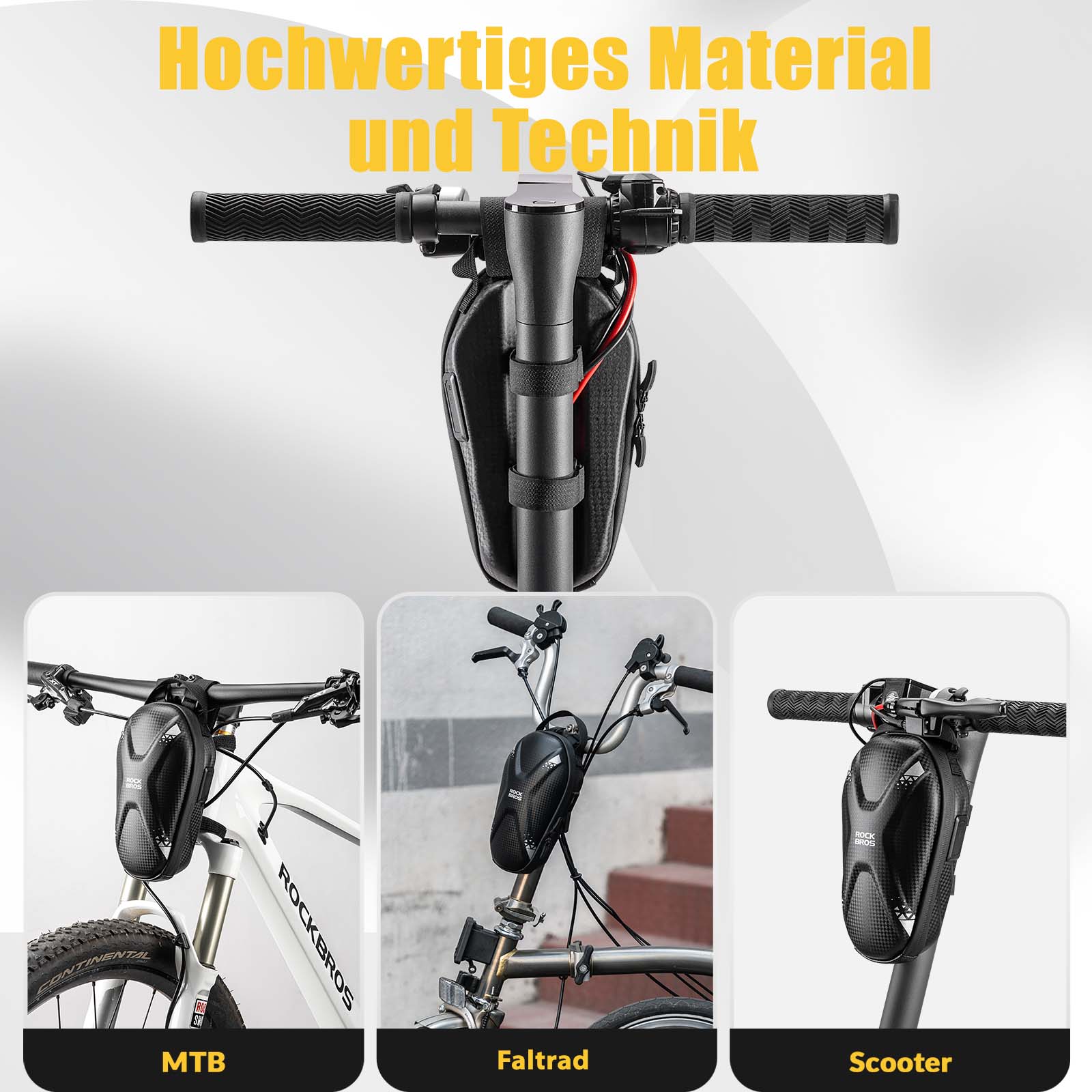 ROCKBROS E Scooter Handlebar Bag Waterproof Front  59f02ea79605