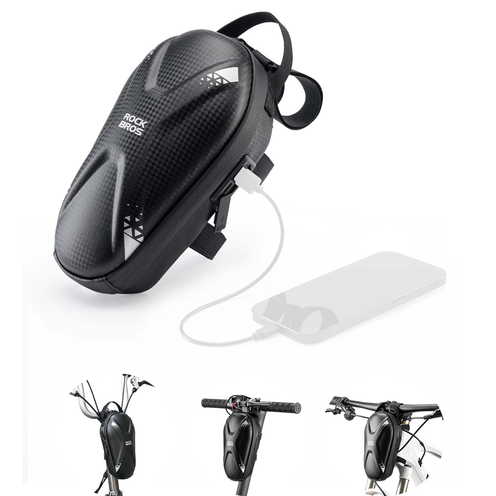 ROCKBROS E Scooter Handlebar Bag Waterproof Front  62b16089b954