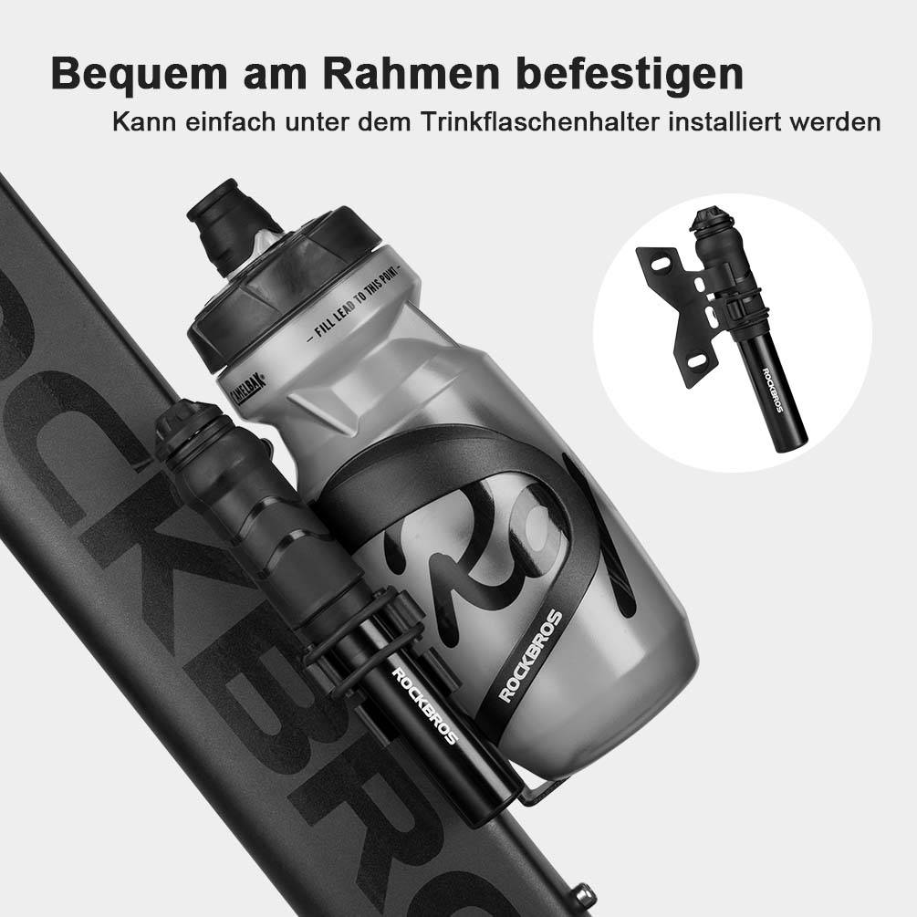 ROCKBROS Fahrrad Minipumpe 100 PSI Luftpumpe Prest 00d22e5182b1
