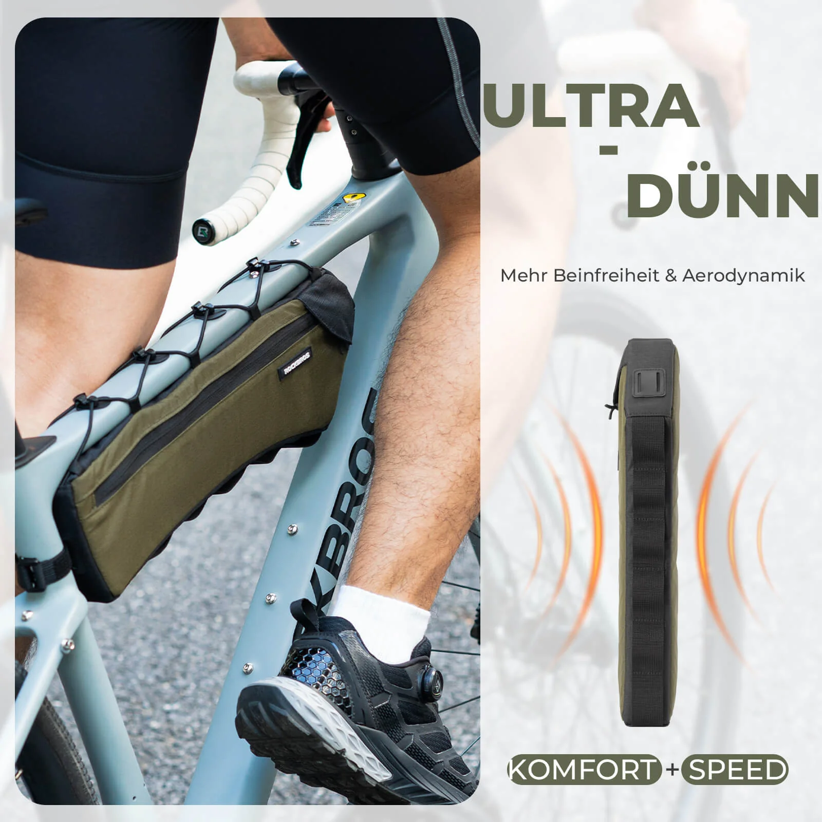 ROCKBROS Fahrrad Rahmentasche Dreiecktasche 1 9L U 3b9c4d5f358f