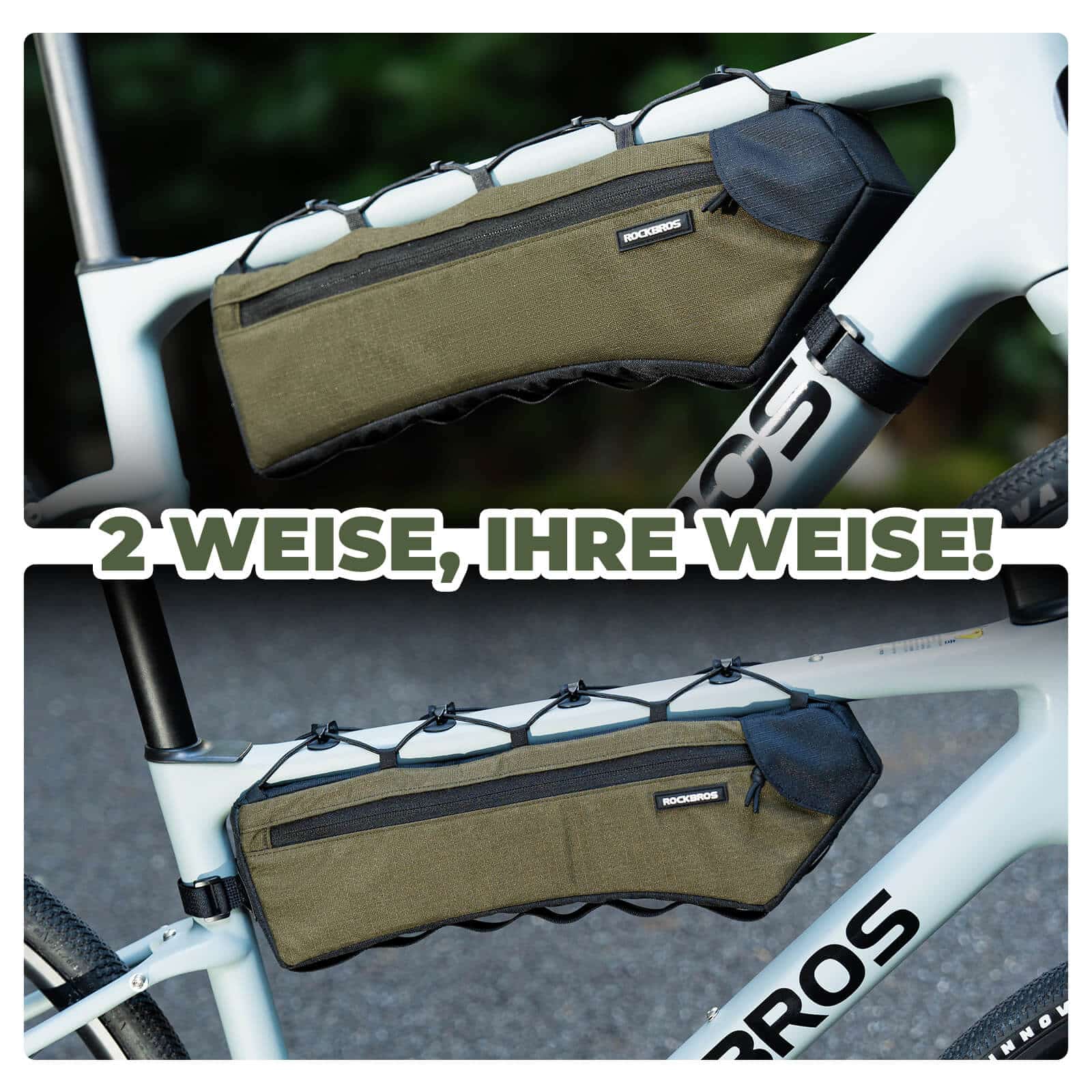 ROCKBROS Fahrrad Rahmentasche Dreiecktasche 1 9L U 5c275343e9c1