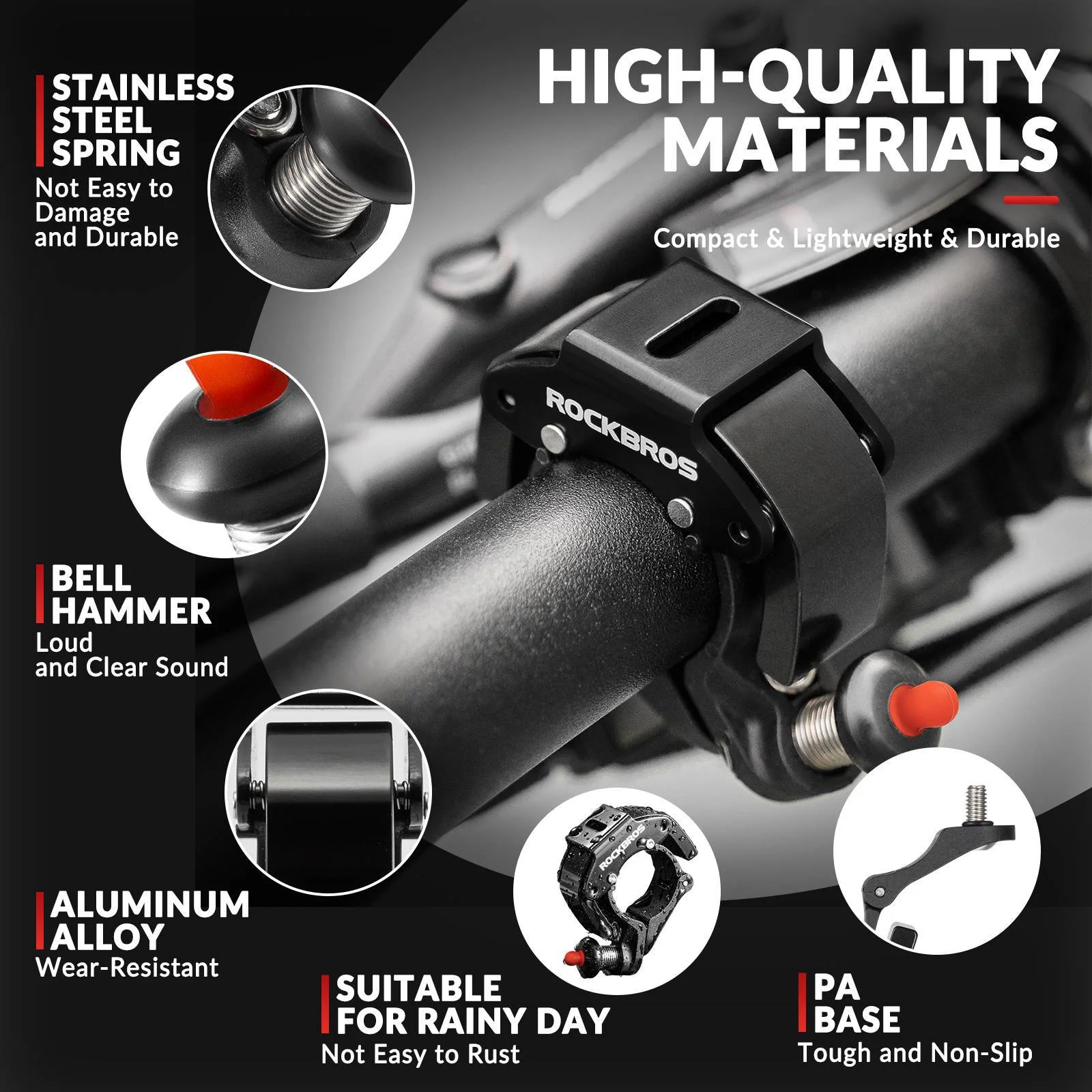 ROCKBROS Fahrradklingel Glocke 100dB Laut Innovati 44f50a10a880